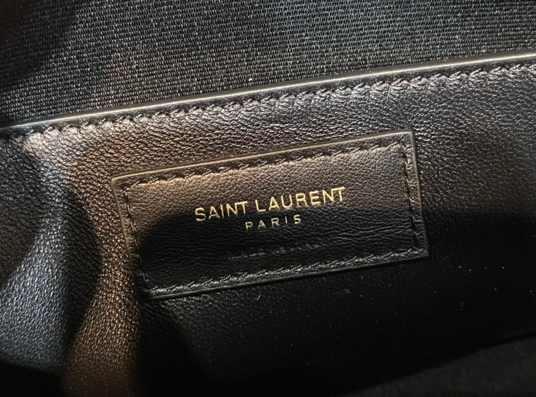 YSSL Manhattan Shoulder Bag Black For Women 11in/29cm YSL 5792710SX0W1000