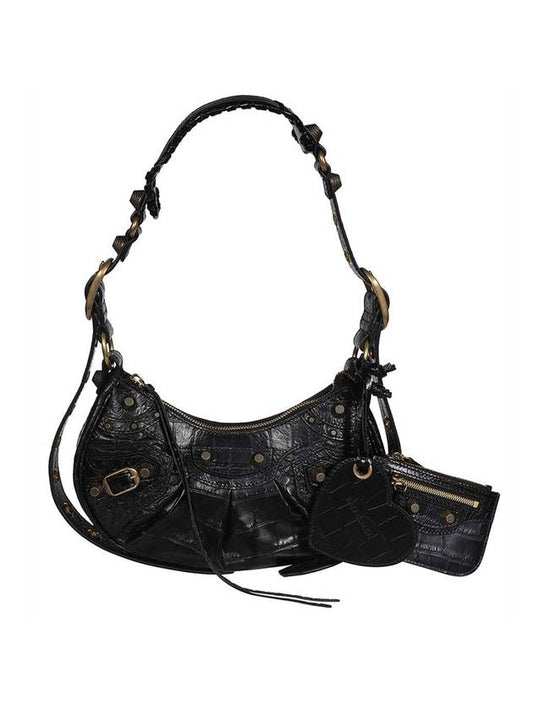 Luxury Balenciaga Trending 2025 Le Cagole XS Shoulder Bag Black