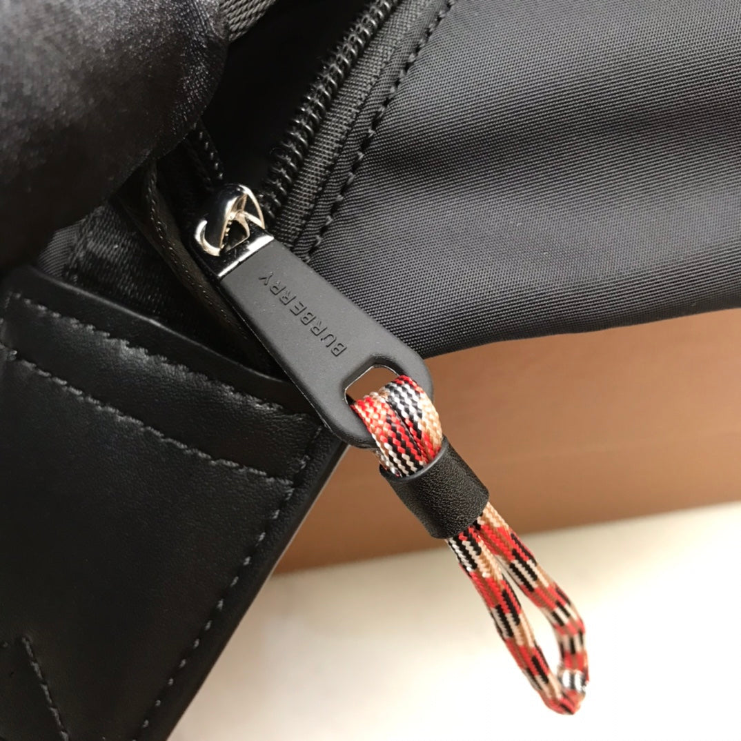 Top Quality Logo Detail Econyl Sonny Bum Bag Black For Men, Bags 12.2in/31cm