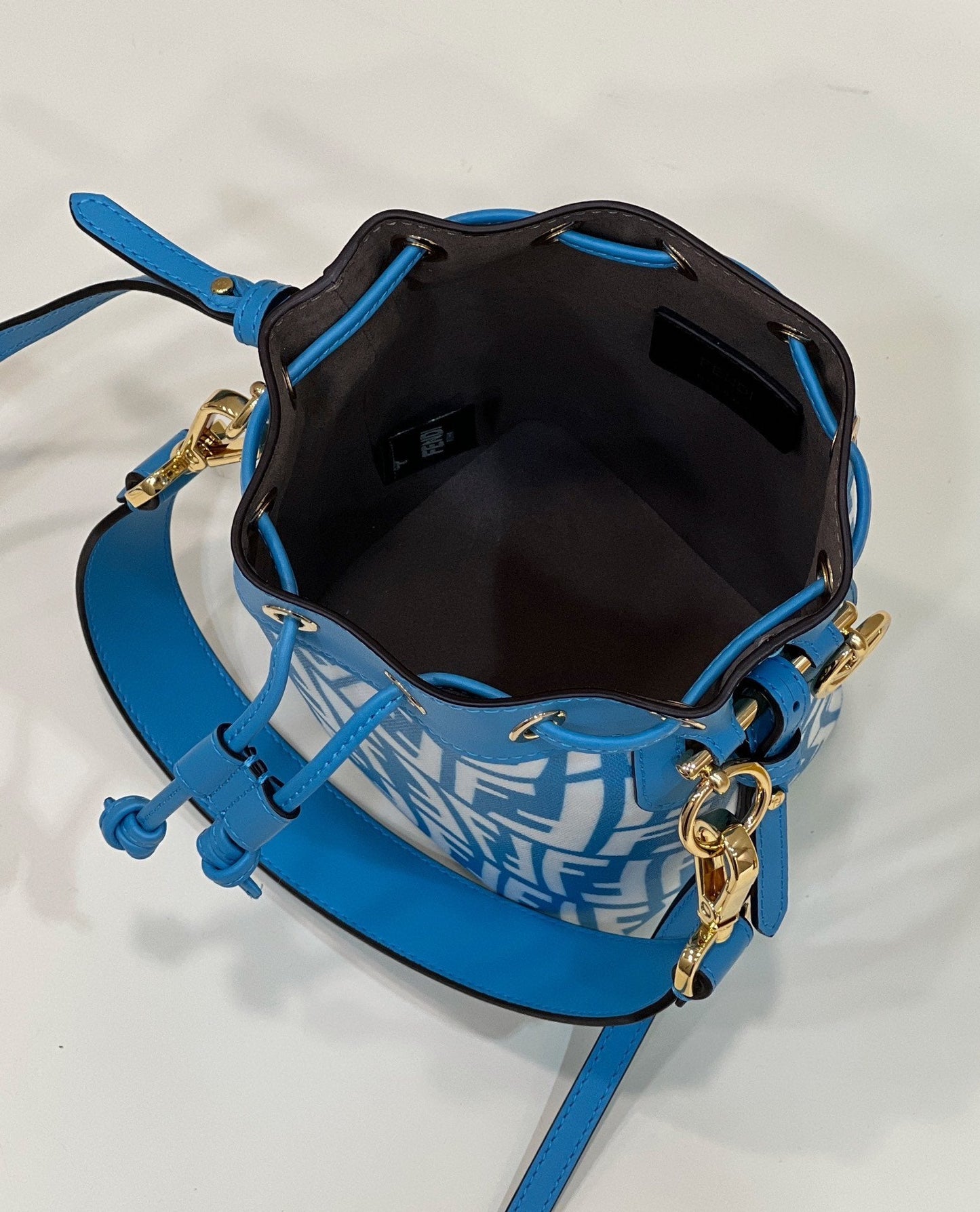 Top QualityTop Quality Mon Tresor Bag Blue For Women, Women’s Handbags, Shoulder And Crossbody Bags 7.1in/18cm FF 8BS010