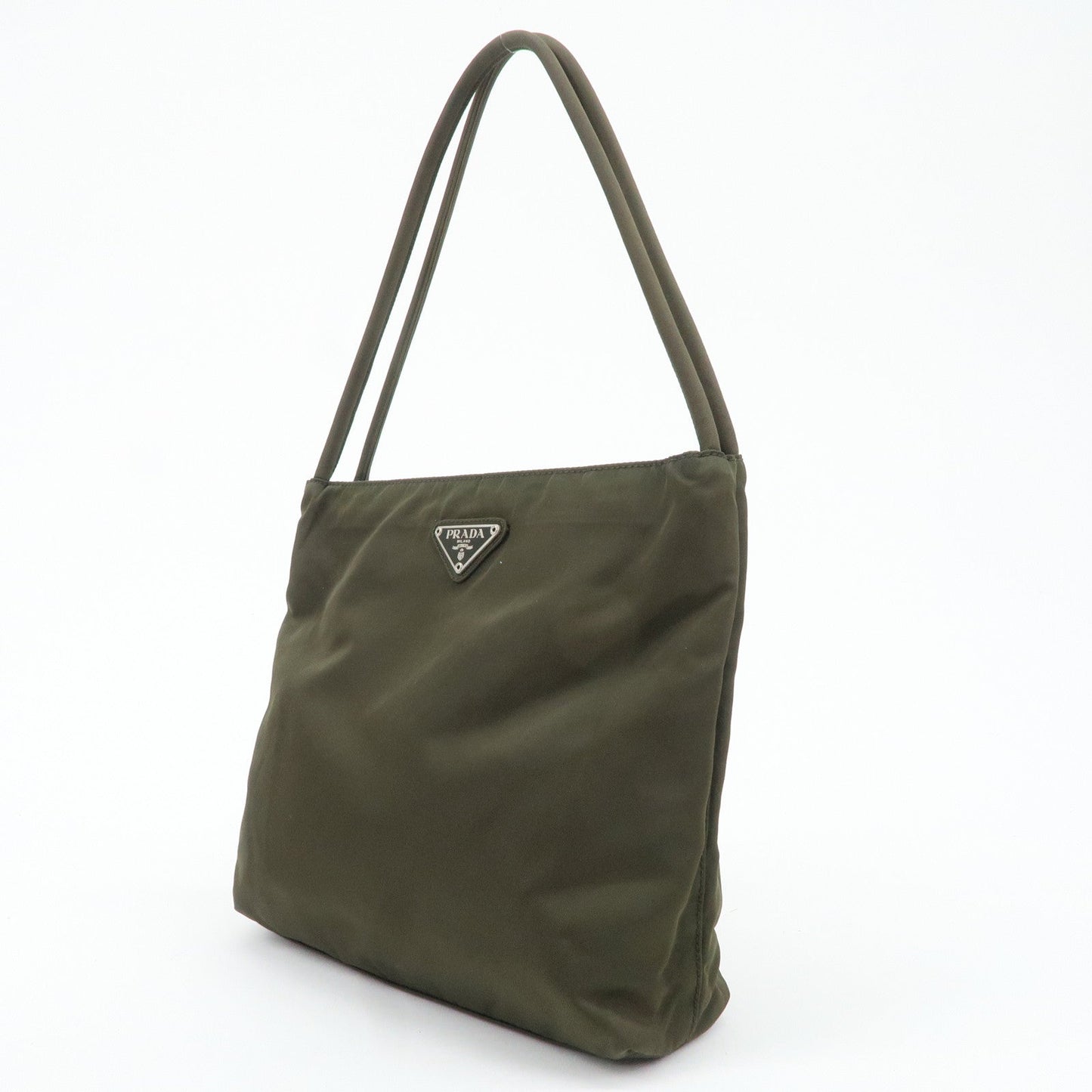 PRADA Nylon Tote Bag Shoulder Bag Khaki K3093  d