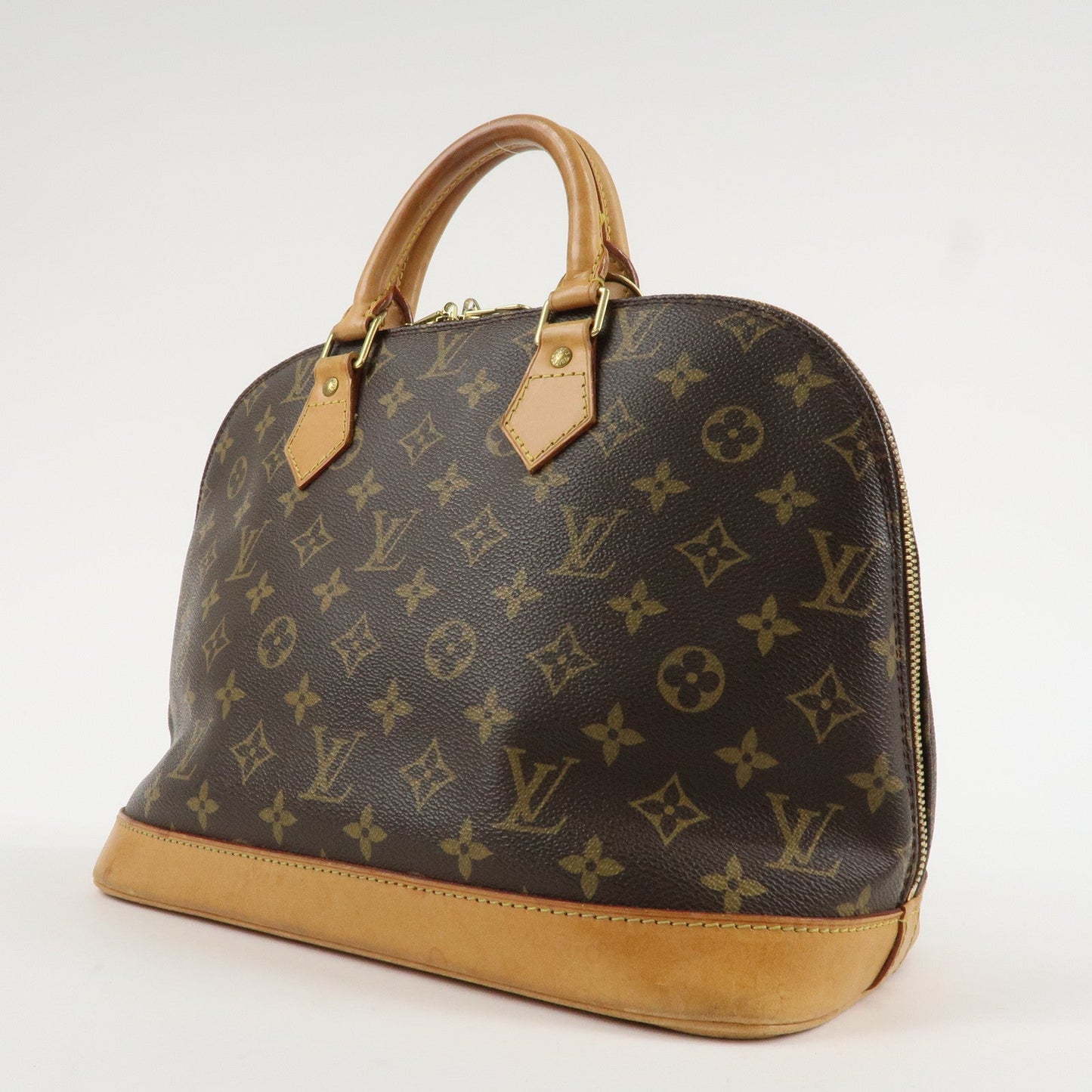 Louis Vuitton Monogram Alma Hand Bag Brown M51130  d