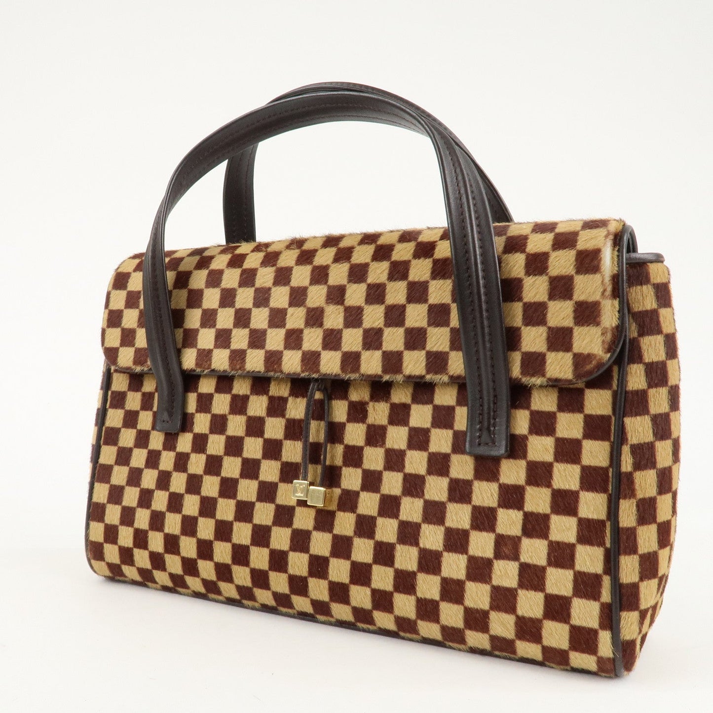 Louis Vuitton Damier Sauvage Lion Hand Bag Beige Brown M92131  d