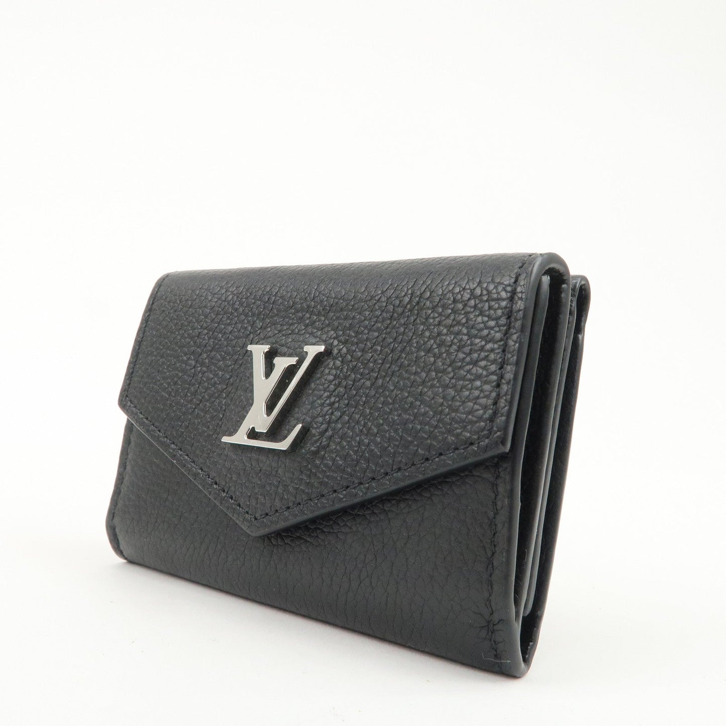 Louis Vuitton Lock Me Portefeuille Lock Mini Wallet Noir M63921  d