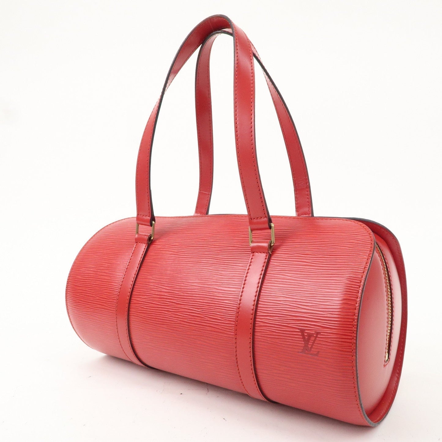 Louis Vuitton Epi Soufflo Hand Bag Castillian Red M52227