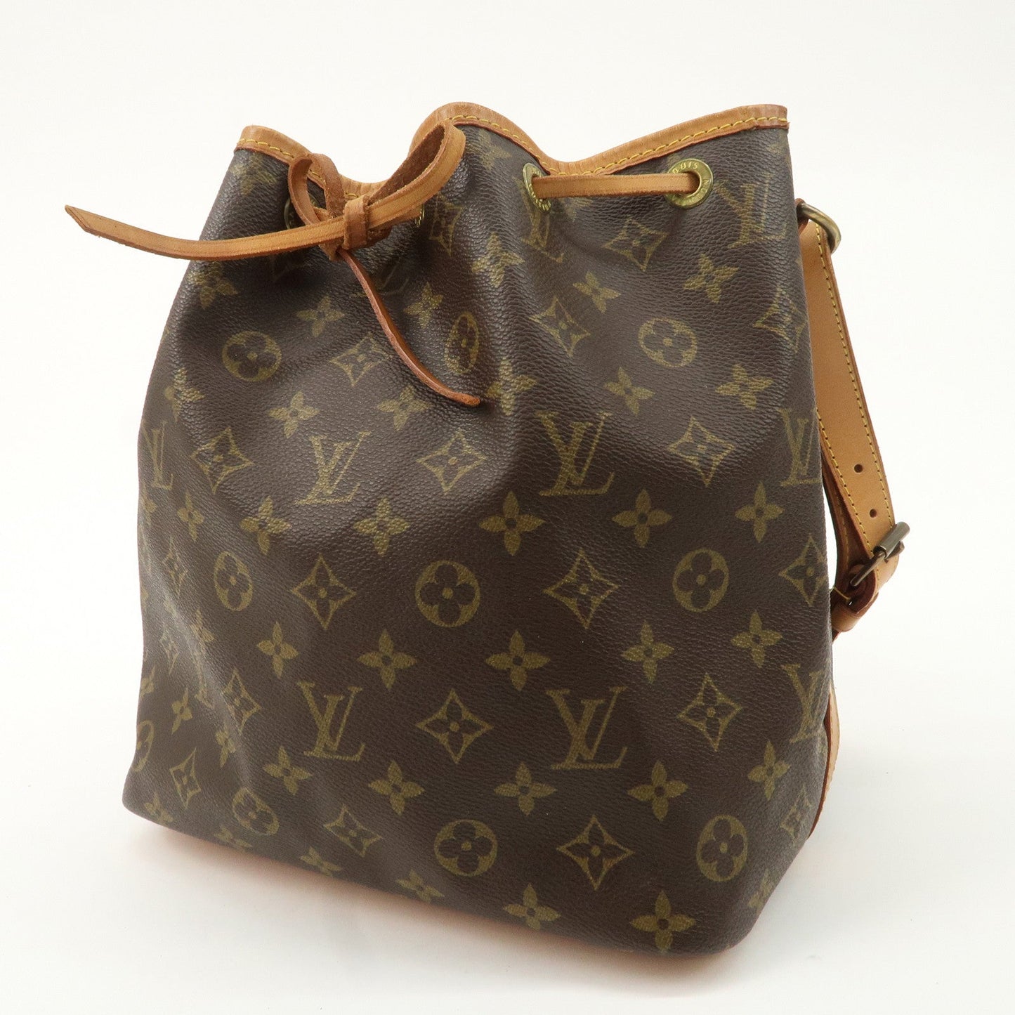 Louis Vuitton Monogram Petit Noe Shoulder Bag Brown M42226  d