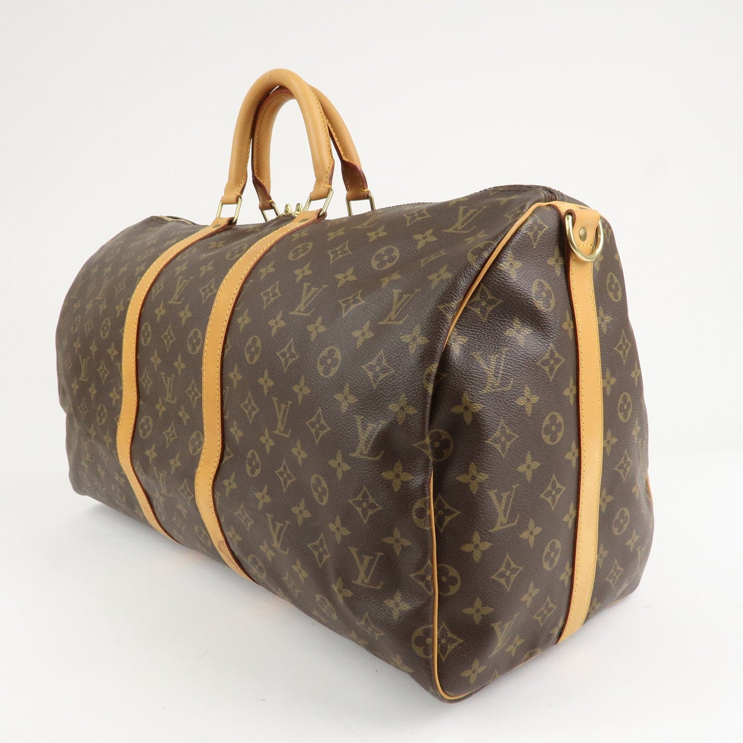Louis Vuitton Monogram Keep All Bandouliere 55 Boston Bag M41414  d