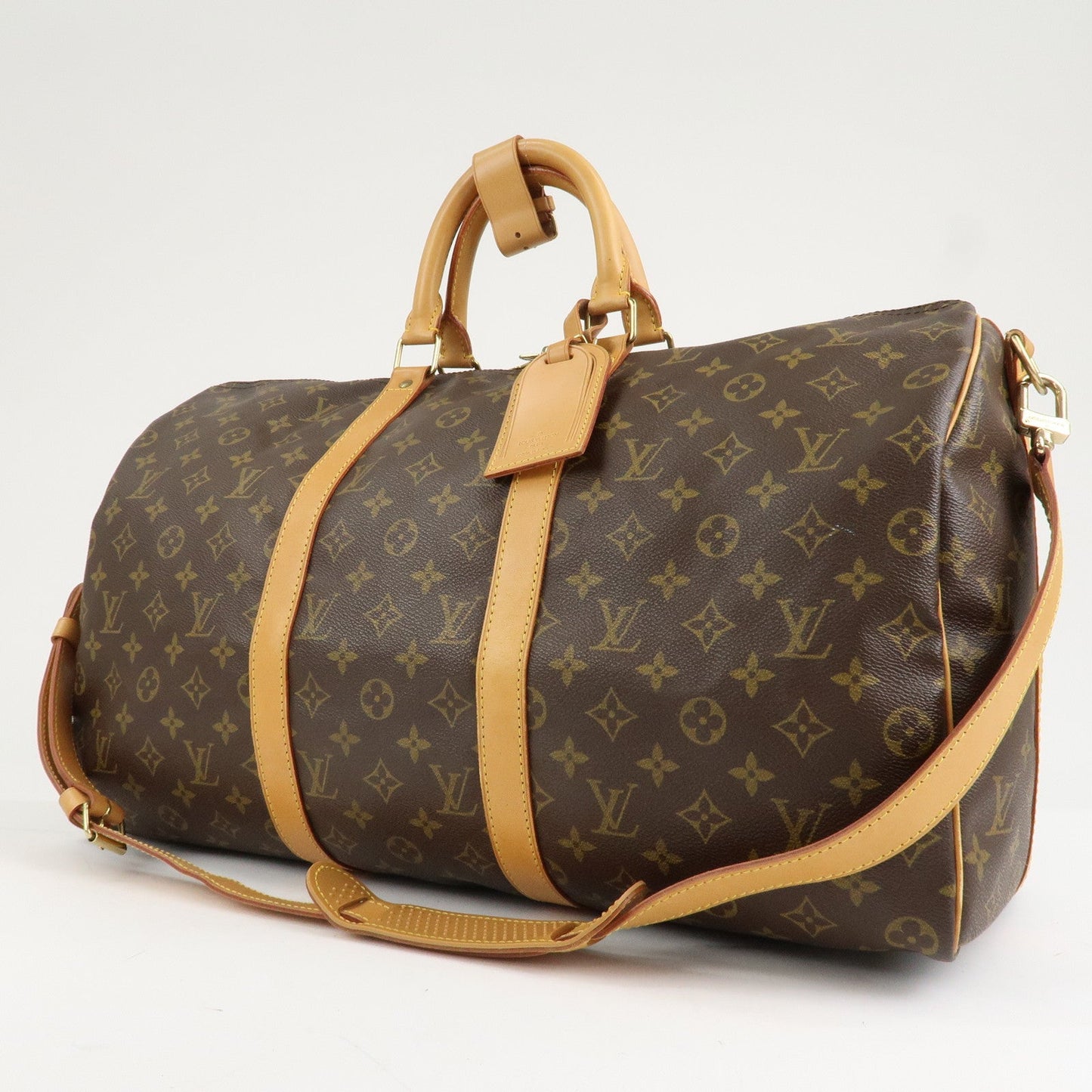 Louis Vuitton Monogram Keep All Bandouliere 50 Boston Bag M41416  d