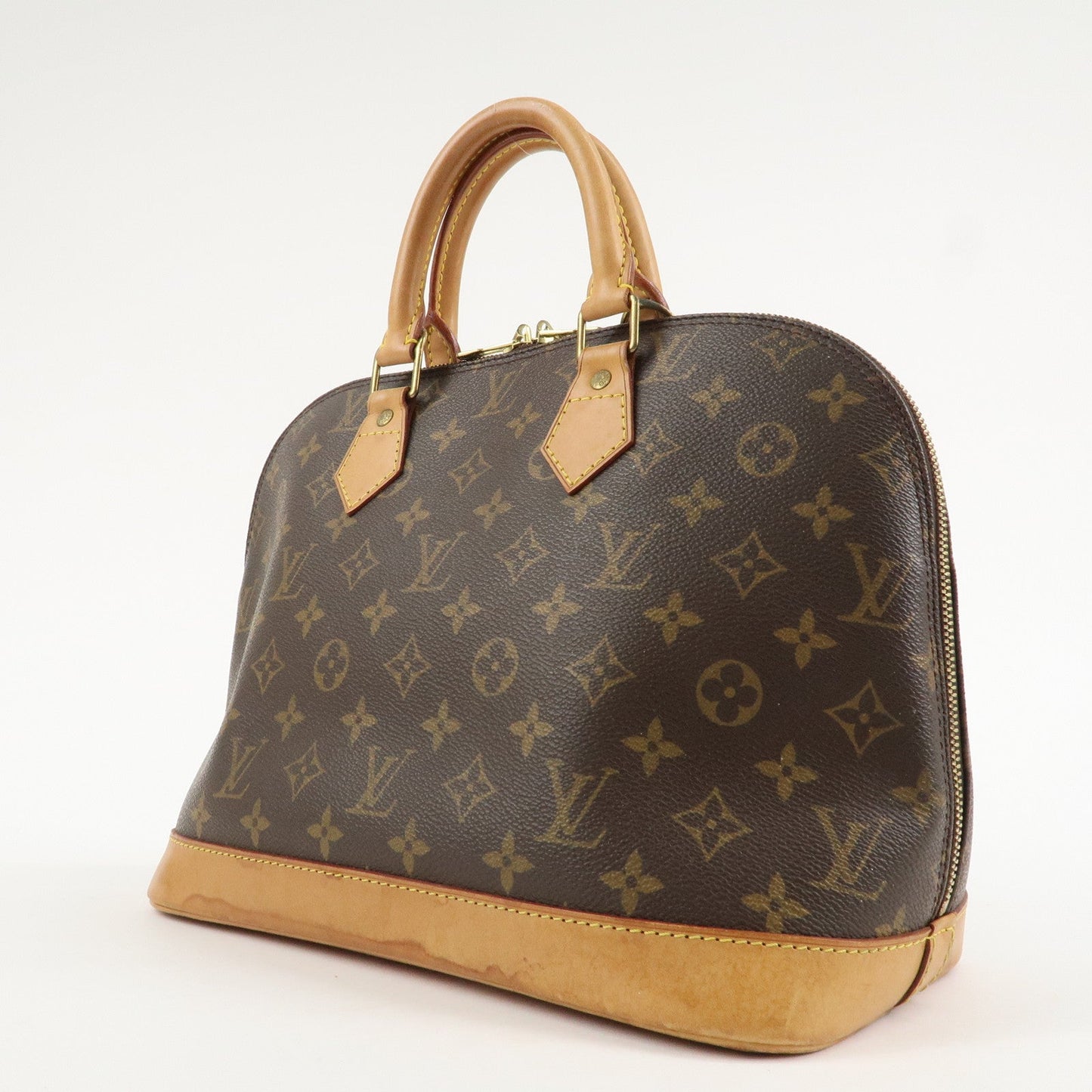 Louis Vuitton Monogram Alma Hand Bag Brown M51130  d