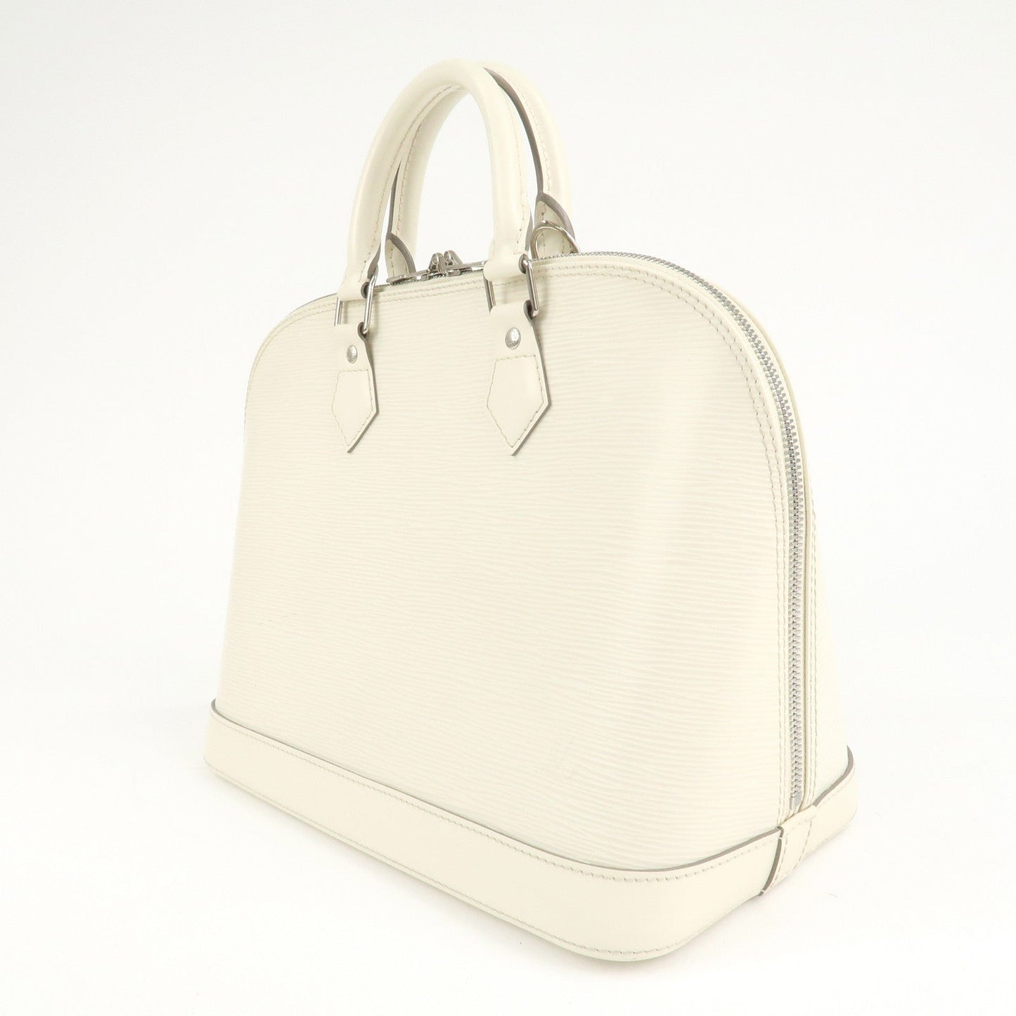 Louis Vuitton Epi Alma PM Hand Bag Ivoire Silver HDW M4030J  d