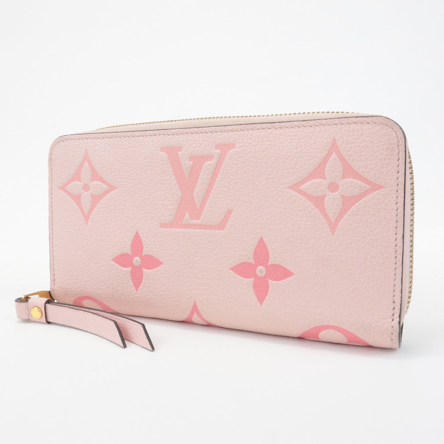 Louis Vuitton Monogram Empreinte Zippy Wallet Rose M80403  d