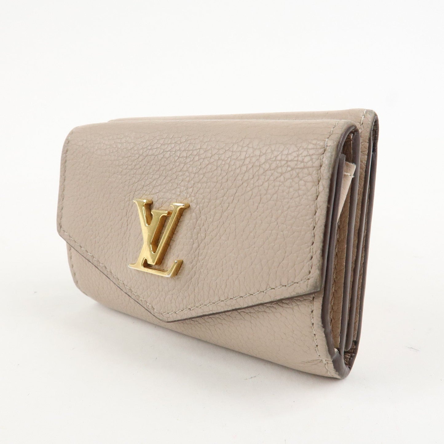 Louis Vuitton Portefeuille Lock Mini Wallet Greige M69340  d