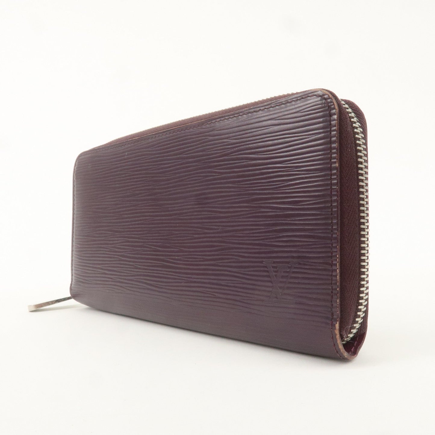 Louis Vuitton Epi Zippy Wallet Long Wallet Purple Cassis M6007K
