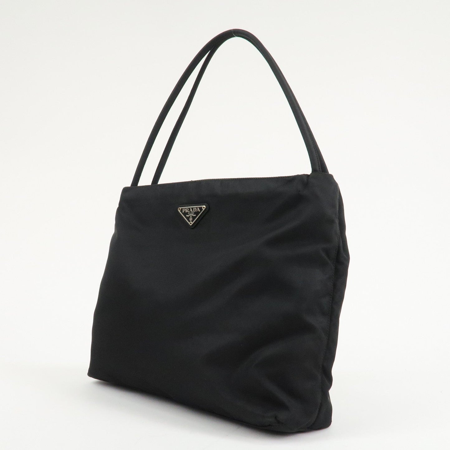 PRADA Logo Nylon Tote Bag Shoulder Bag Hand Bag Black B6242  d