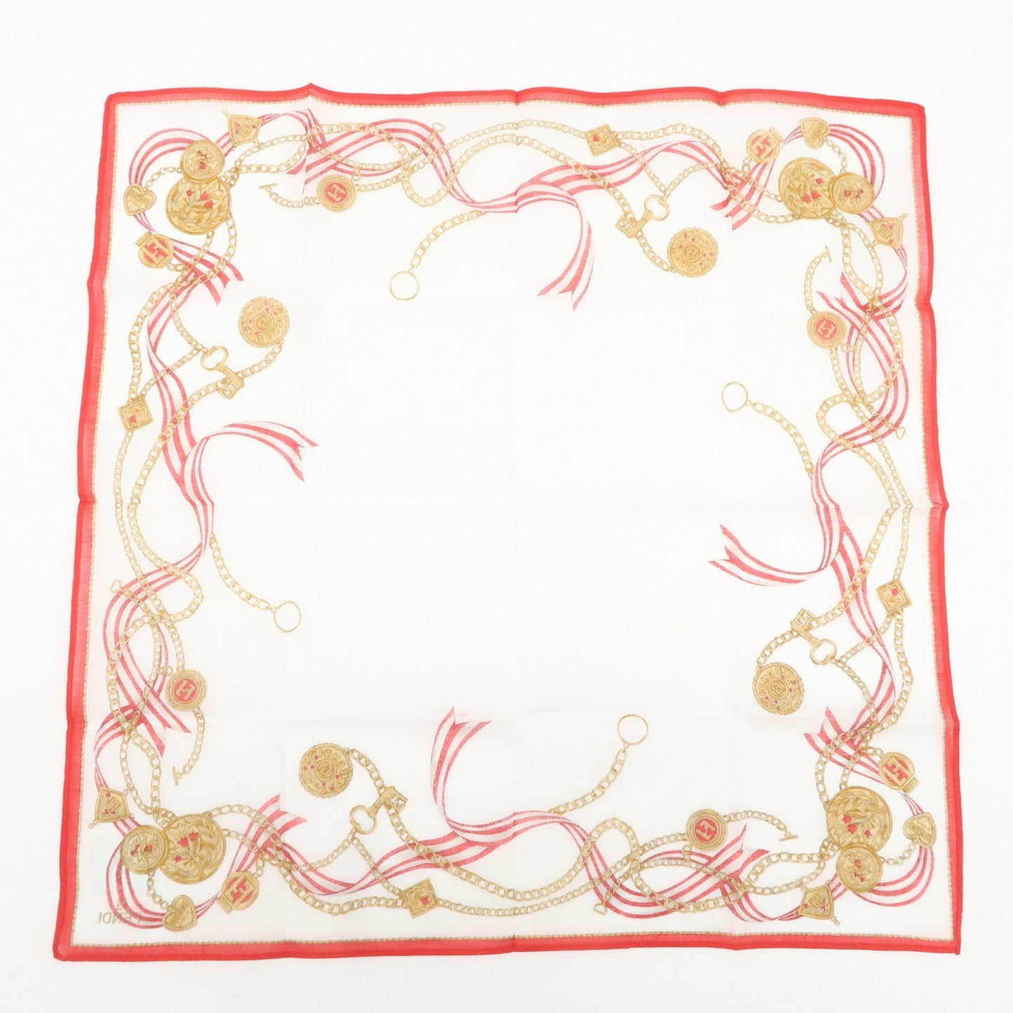 FENDI Set of 5 Cotton 100% Handkerchief Scarf  d
