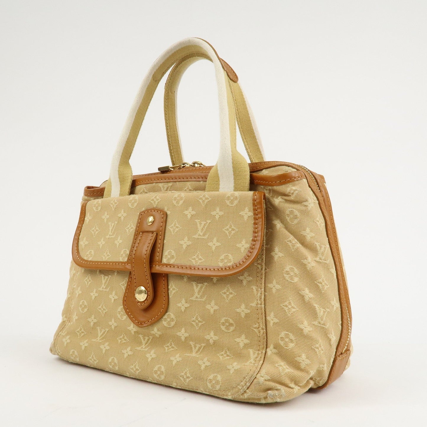Louis Vuitton Monogram Mini Sac Mary Kate Hand Bag Beige M92508  d
