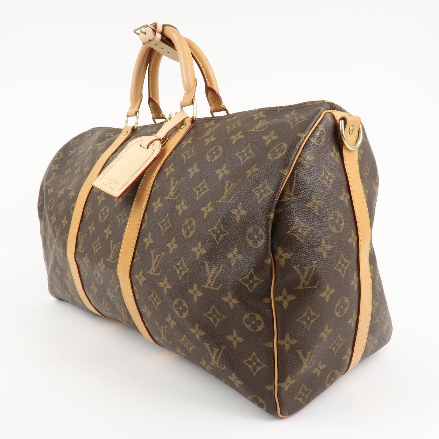 Louis Vuitton Monogram Keep All Bandouliere 50 Boston Bag M41416  d