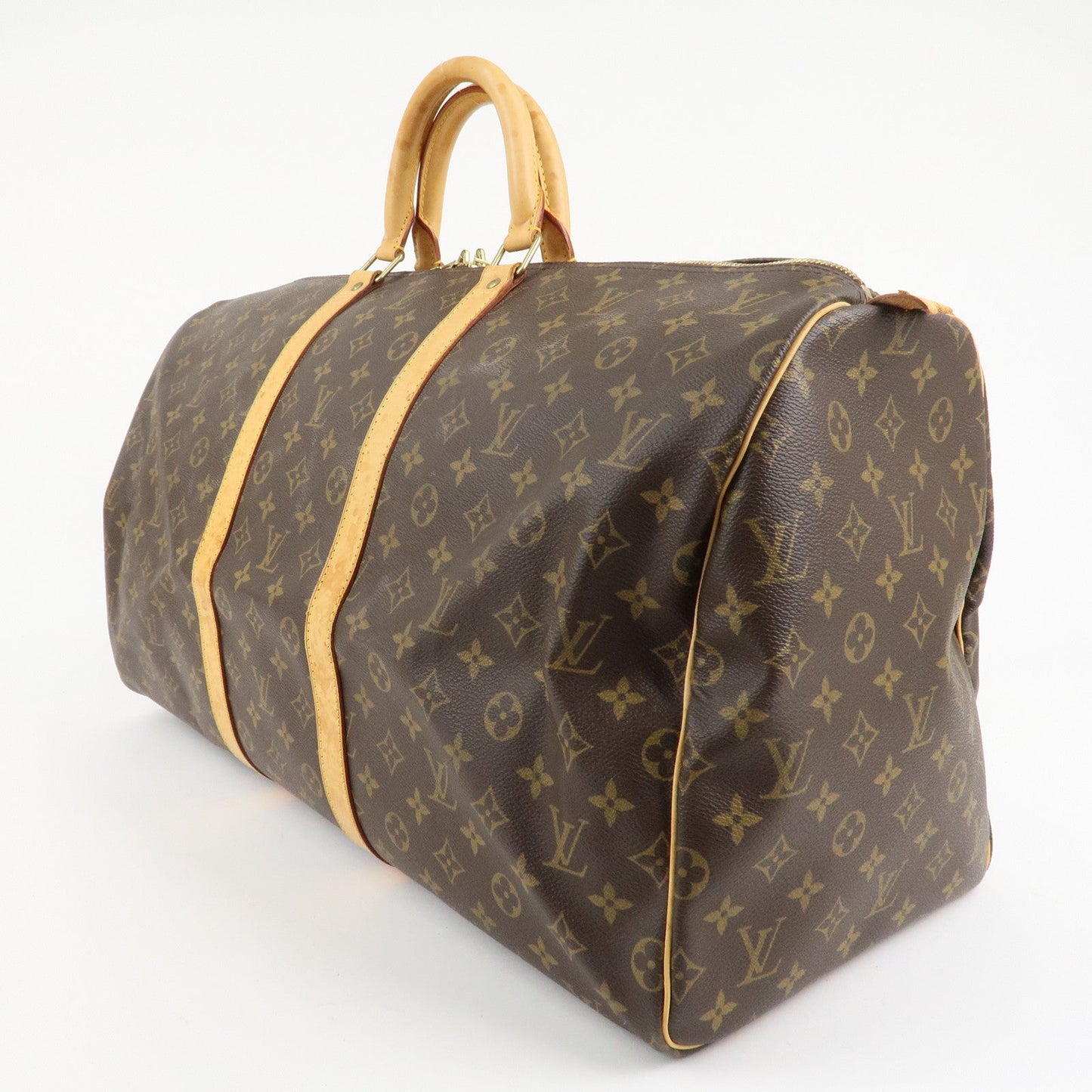 Louis Vuitton Monogram Keep All 55 Boston Bag Travel Bag M41424  d