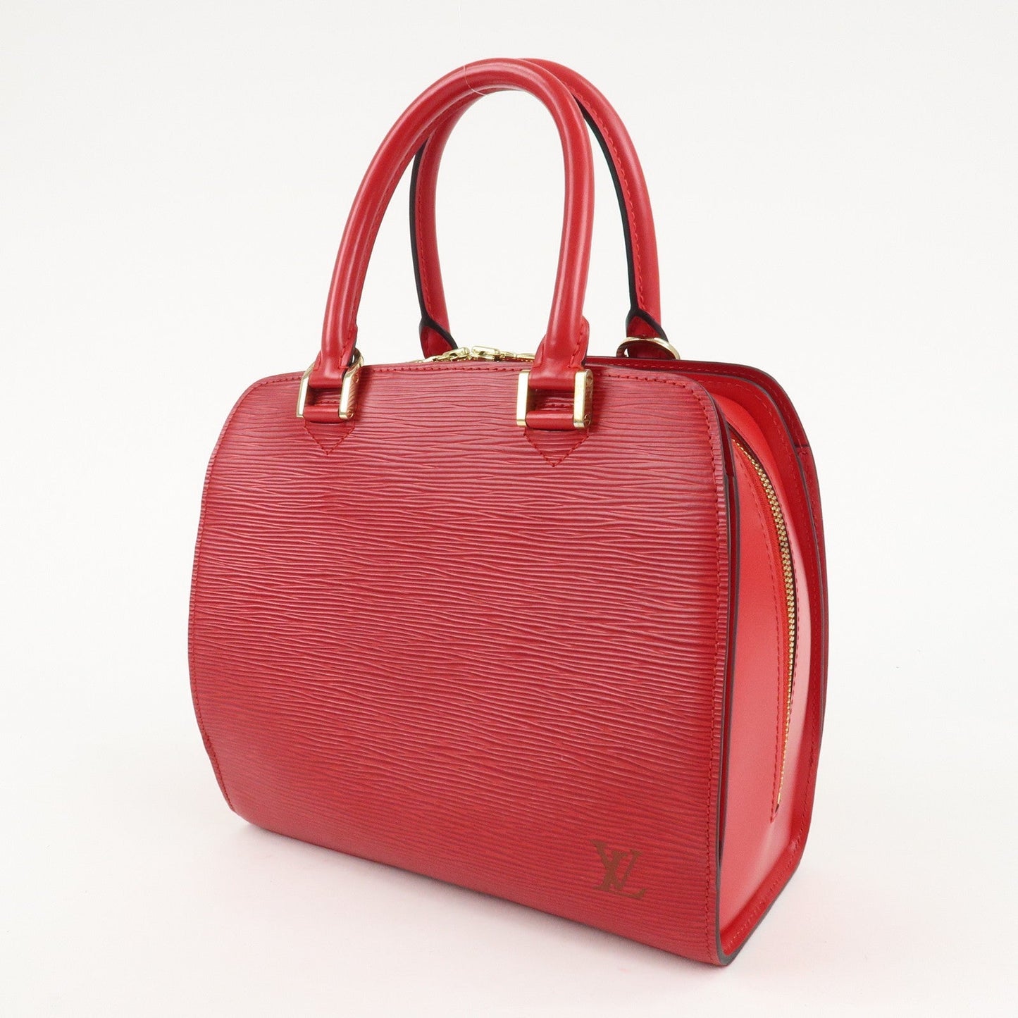 Louis Vuitton Epi Pont Neuf Hand Bag Castilian Red M52057  d