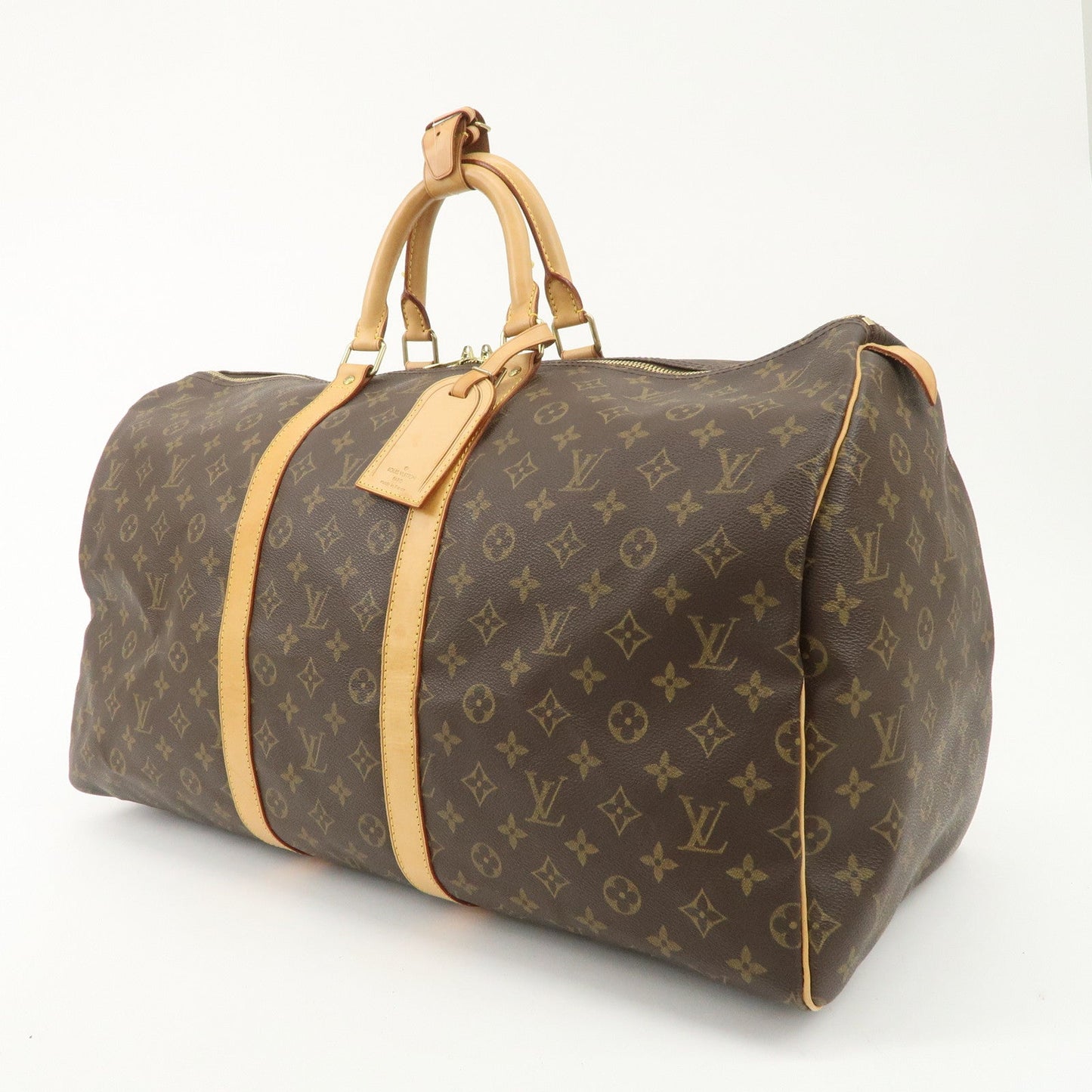 Louis Vuitton Monogram Keep All 55 Boston Bag Travel Bag M41424  d