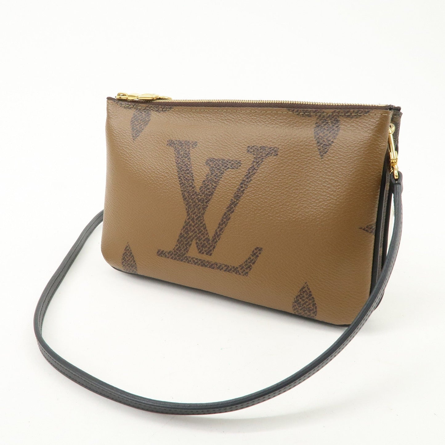 Louis Vuitton Giant Reverse Pochette Double Zip Shoulder Bag  d