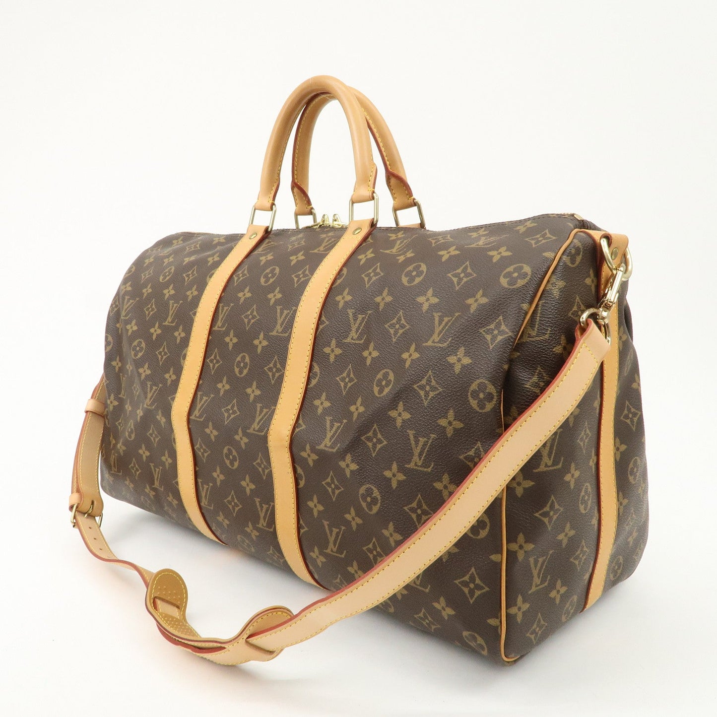 Louis Vuitton Monogram Keep All Bandouliere 50 Boston Bag M41416  d