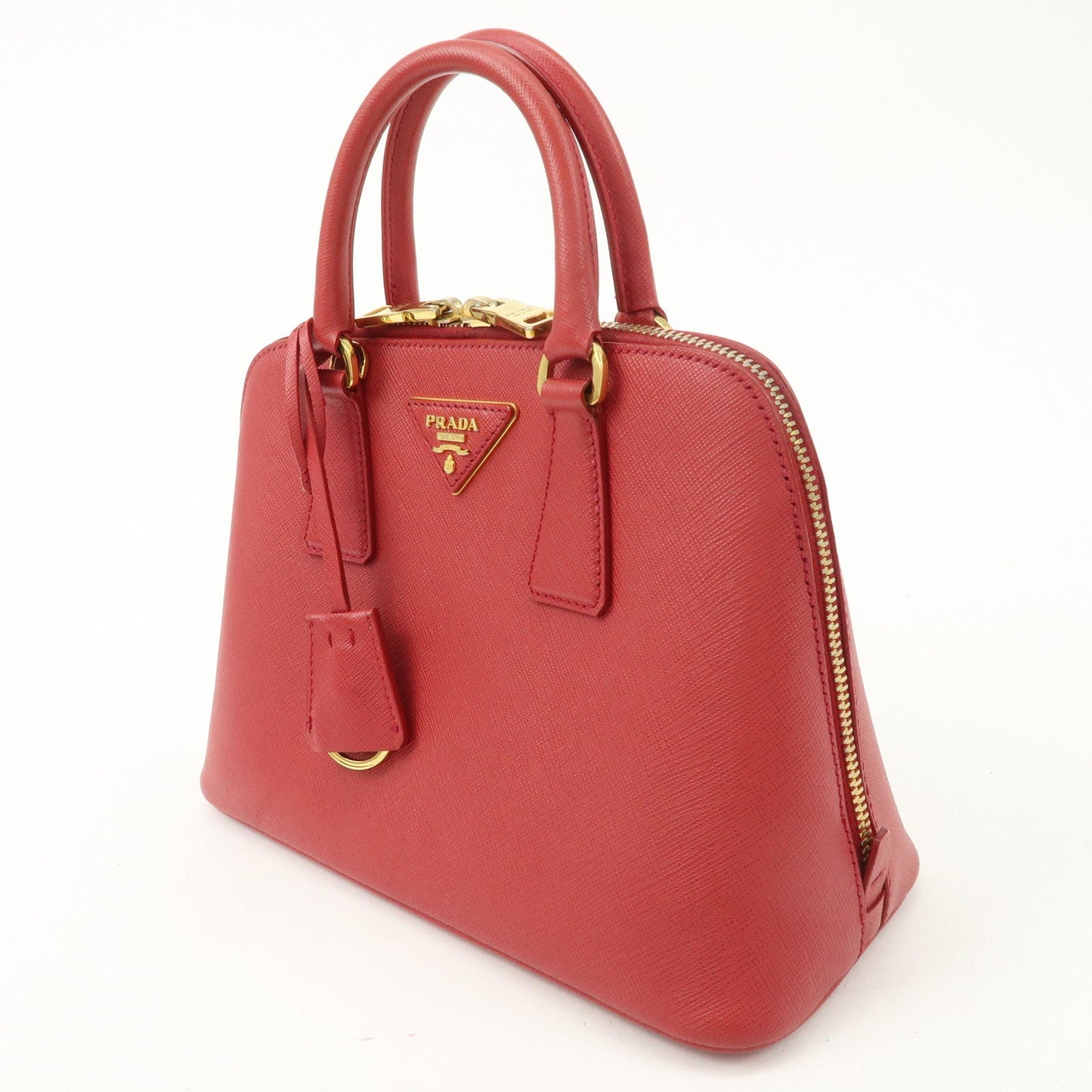 PRADA Promenade Saffiano Leather 2Way Shoulder Bag Red BL0838  d