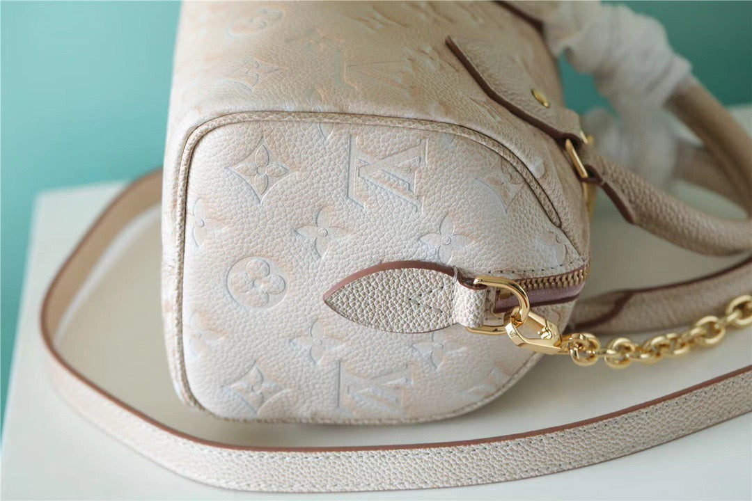 Top Quality Speedy Bandouliere 20 Monogram Empreinte Pale Beige For Women,  Shoulder And Crossbody Bags 20.5cm/8.1in Top Quality M46163