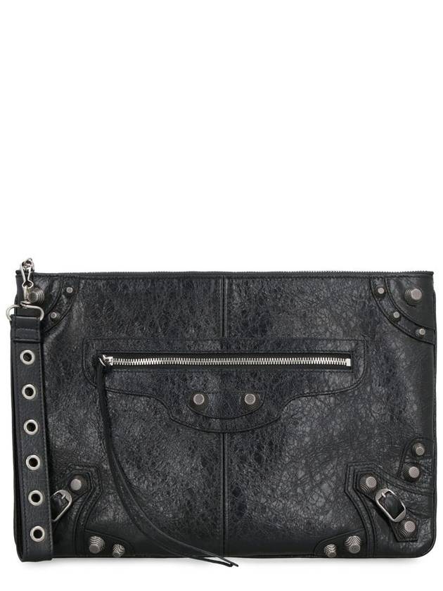 Luxury Balenciaga Trending 2025 Le Cagole Large Clutch Bag Black