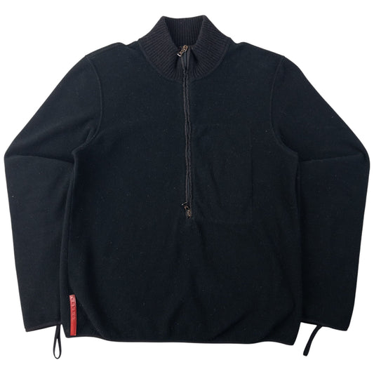 Prada Sport Half Zip Fleece Jacket Size S