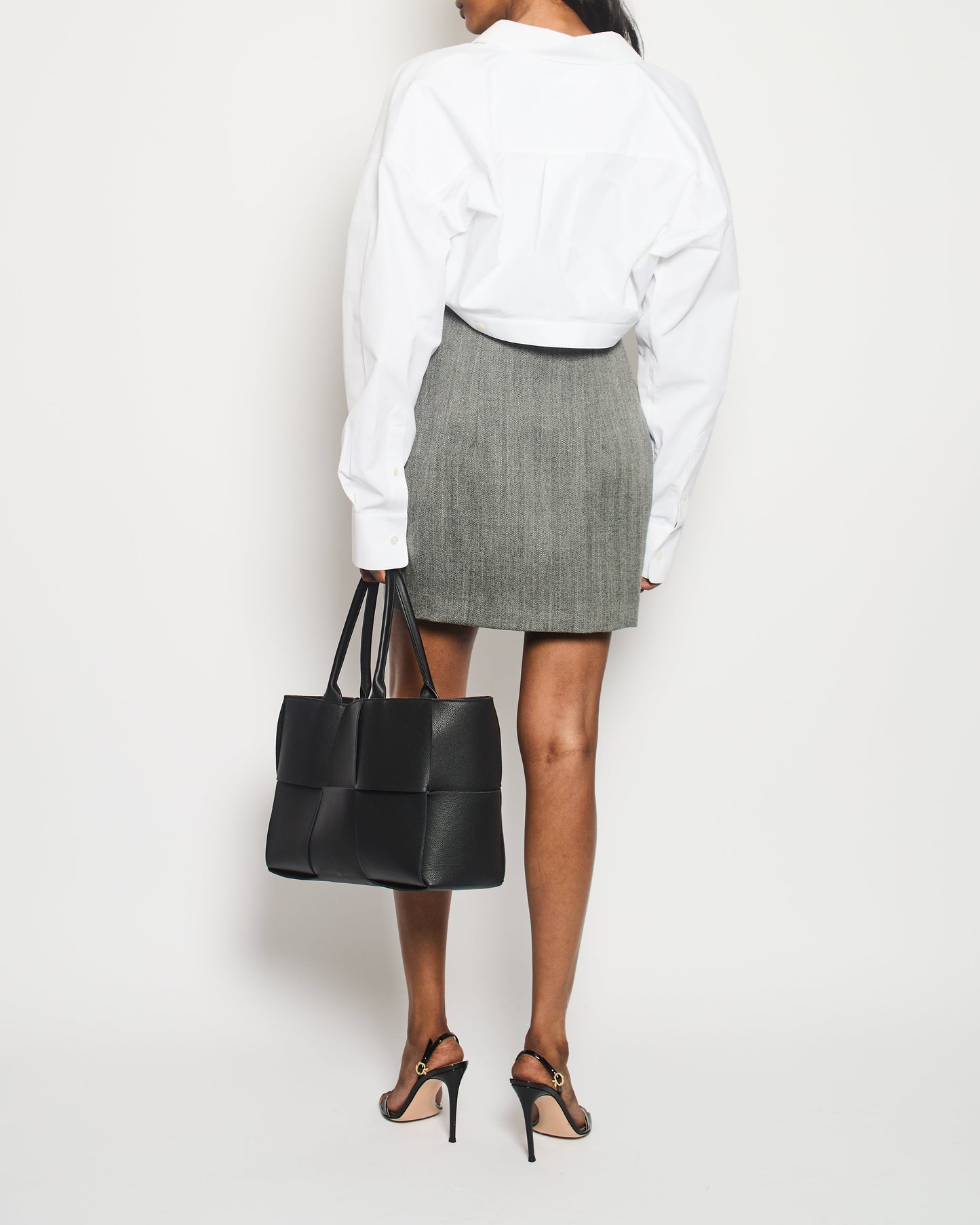 Alexander Wang Grey Two Piece Mini Dress with Detachable Shirt Set Size IT 42 (UK 6)