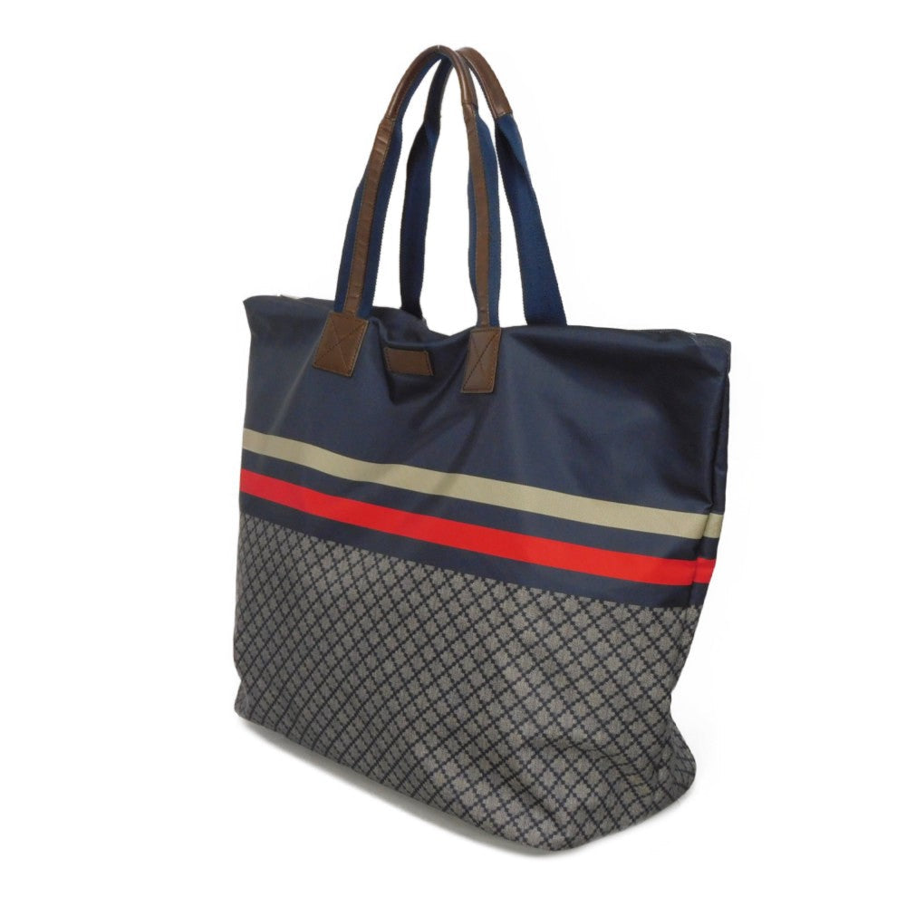 GUCCI Tote Bag 268106 F951N 8611 Nylon Navy x red web Diamante Tote mens