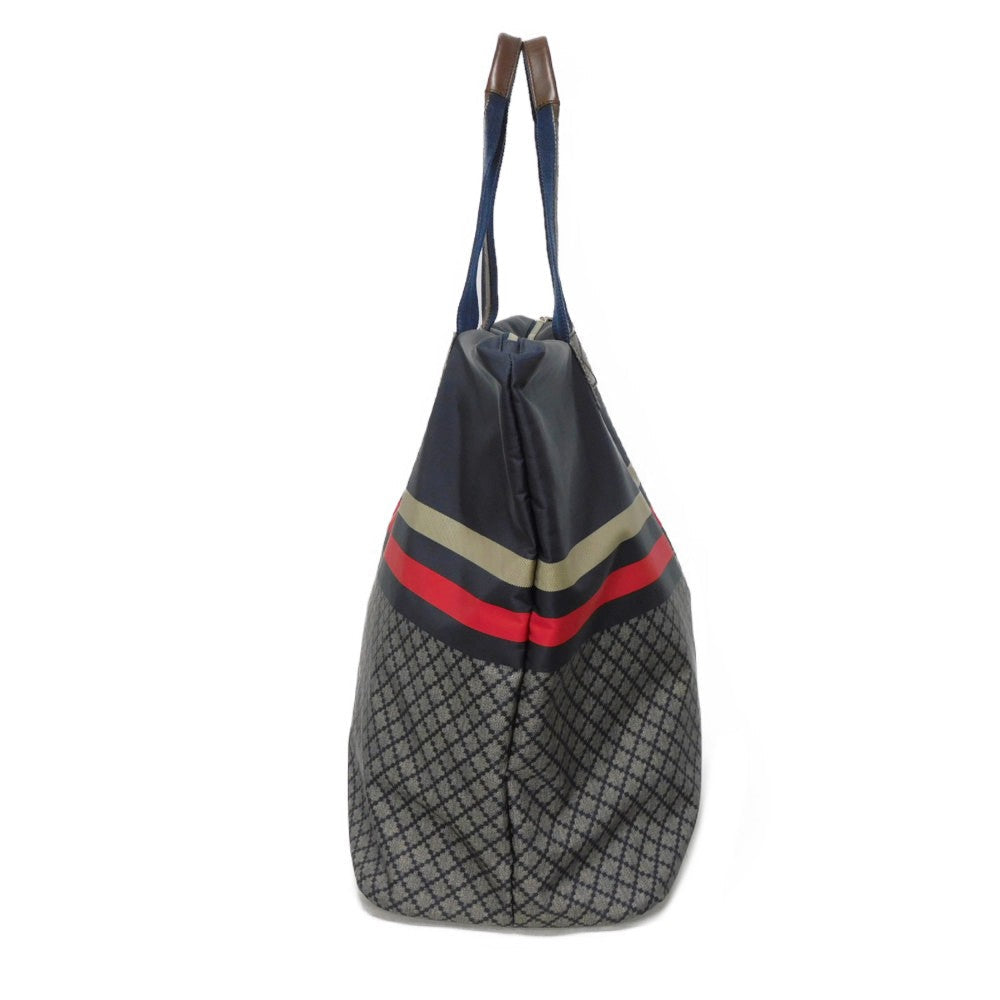 GUCCI Tote Bag 268106 F951N 8611 Nylon Navy x red web Diamante Tote mens