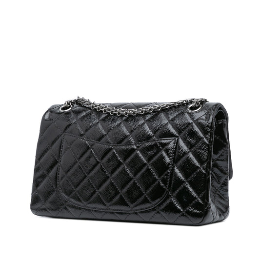 Black Chanel Quilted Patent Caviar 2.55 Reissue Flap 226 Shoulder Bag