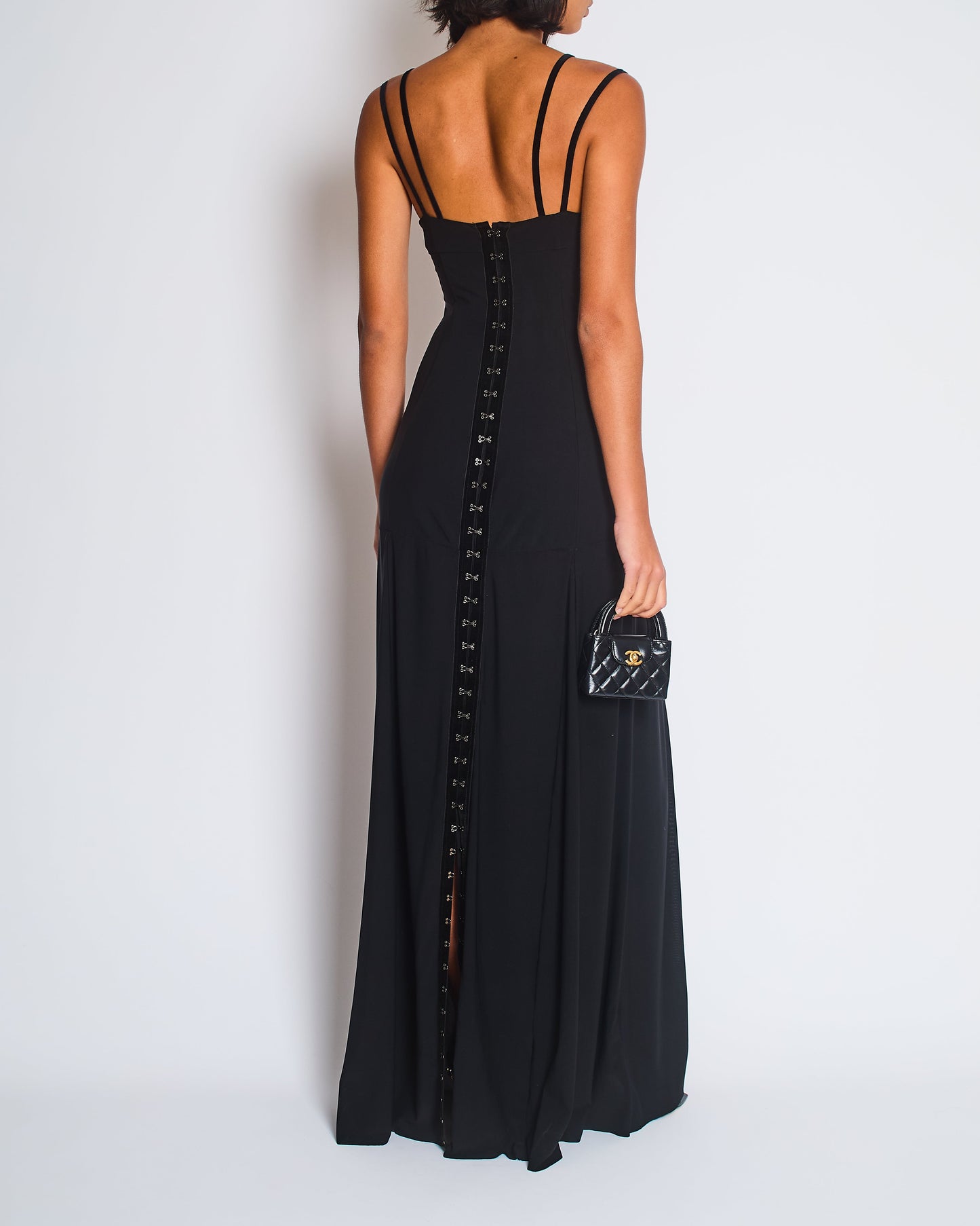 Camilla & Marc Black Mesh Maxi Dress Size FR 34 (UK 6)