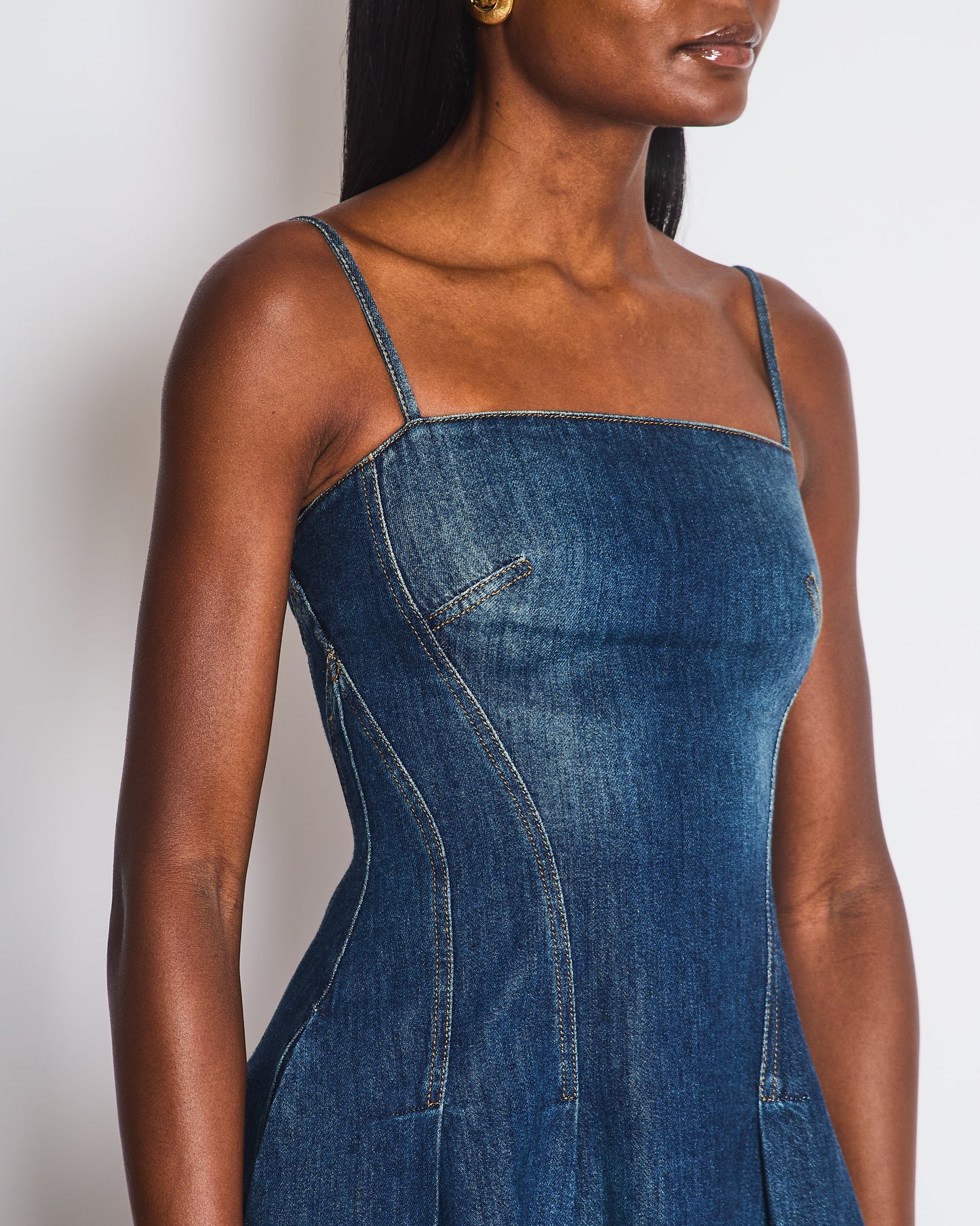 Alexander McQueen Denim Mini Dress IT 36 (UK 4)