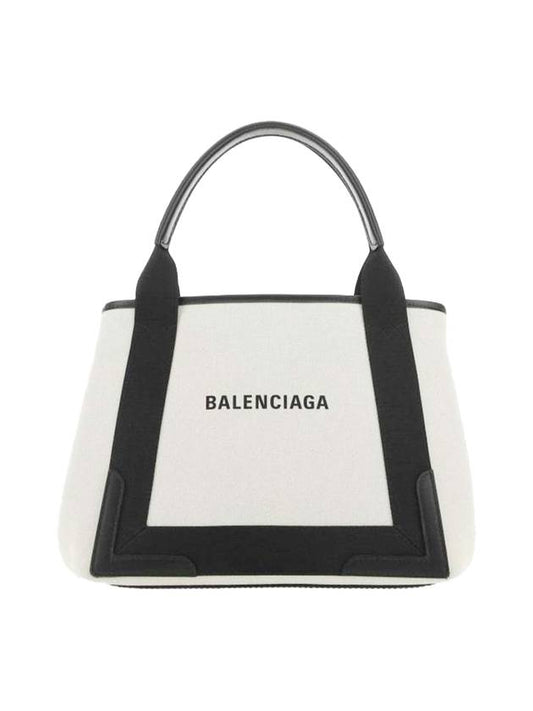 Luxury Balenciaga Trending 2025 Cabas Small Tote Bag Natural Black