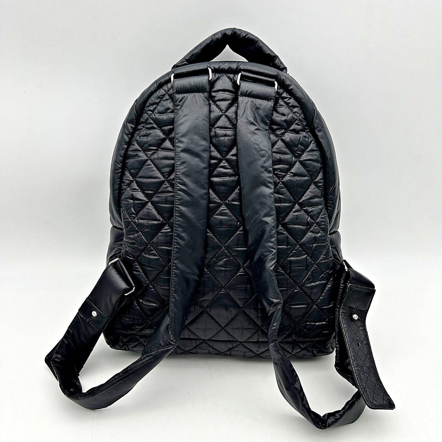 Chanel Black Cotton Backpack?Handbags LA24931