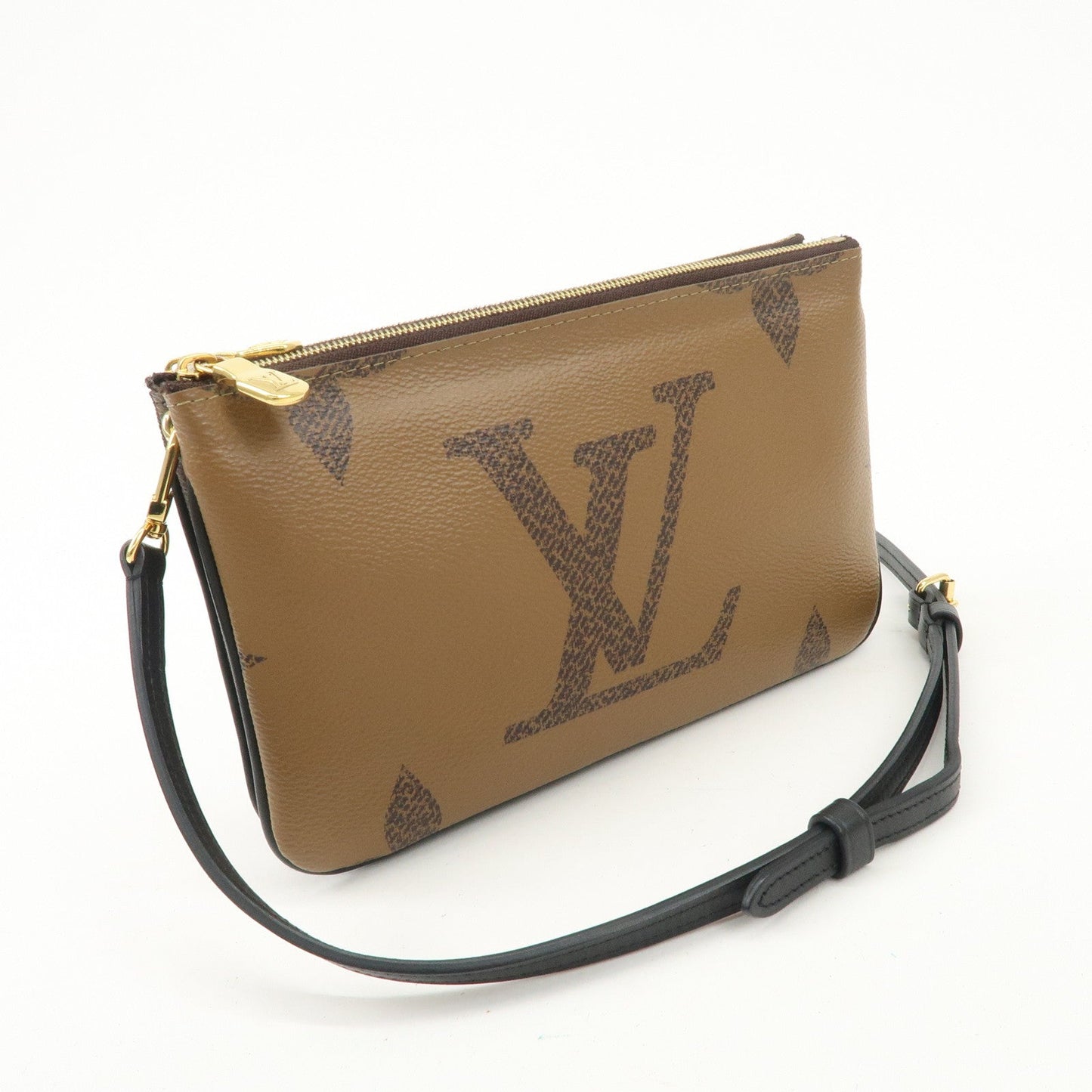 Louis Vuitton Giant Reverse Pochette Double Zip Shoulder Bag  d