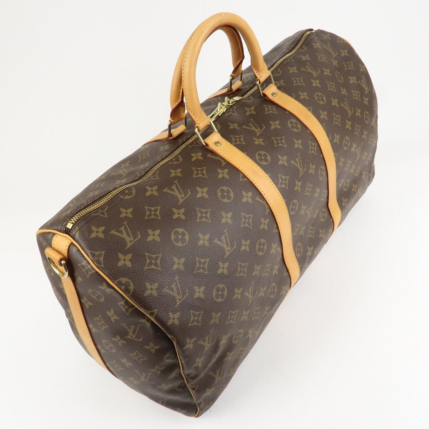 Louis Vuitton Monogram Keep All Bandouliere 55 Boston Bag M41414  d