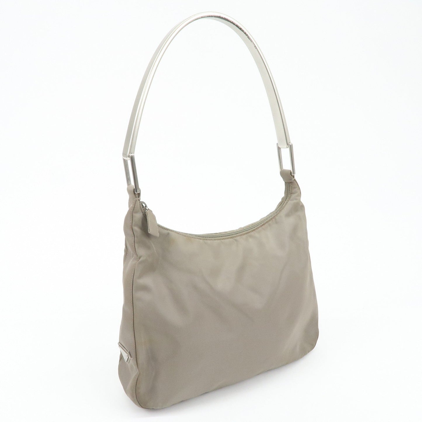 PRADA Nylon Shoulder Bag Gray  d