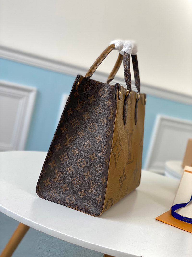 Top Quality OnTheGo MM Monogram And Monogram Reverse Canvas For Women,  Shoulder Bags 13.8in/35cm Top Quality M45321