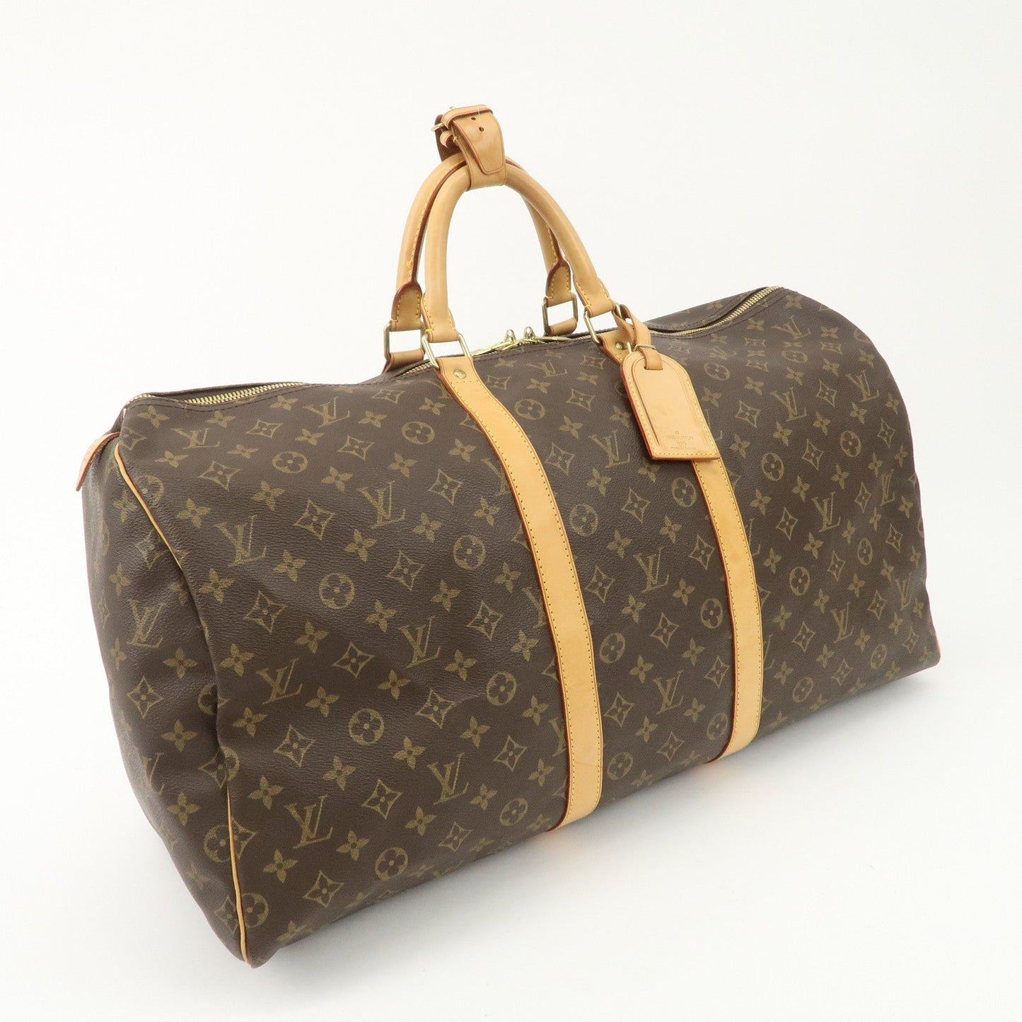 Louis Vuitton Monogram Keep All 55 Boston Bag Travel Bag M41424  d