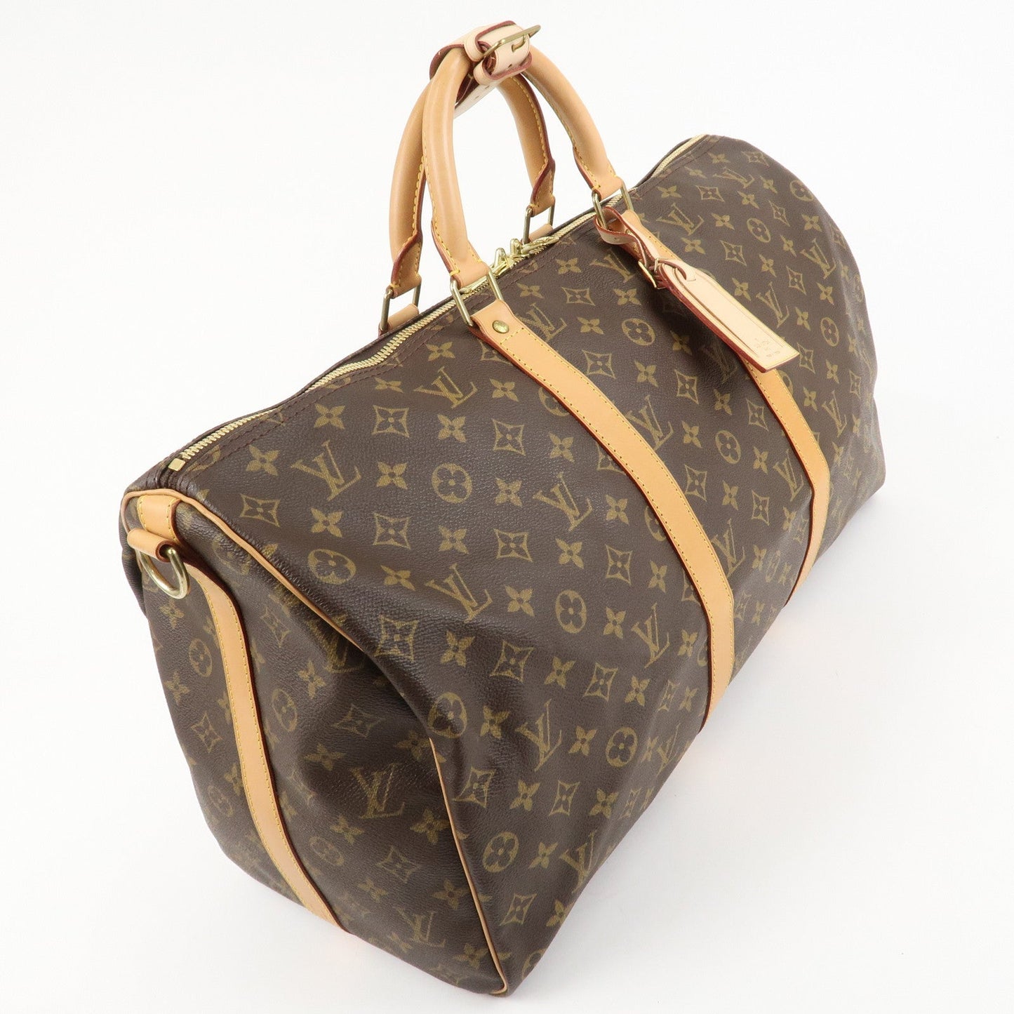 Louis Vuitton Monogram Keep All Bandouliere 50 Boston Bag M41416  d