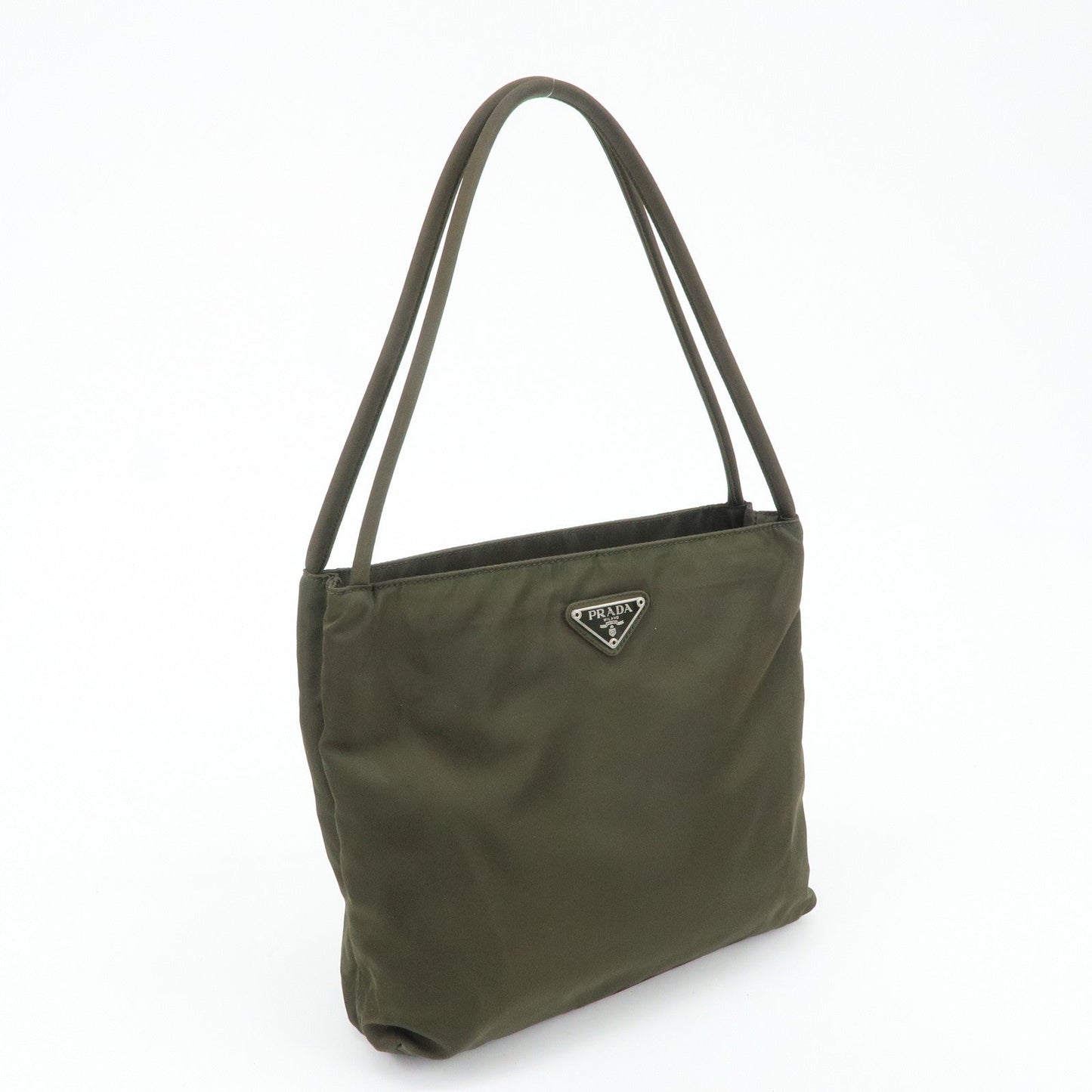PRADA Nylon Tote Bag Shoulder Bag Khaki K3093  d