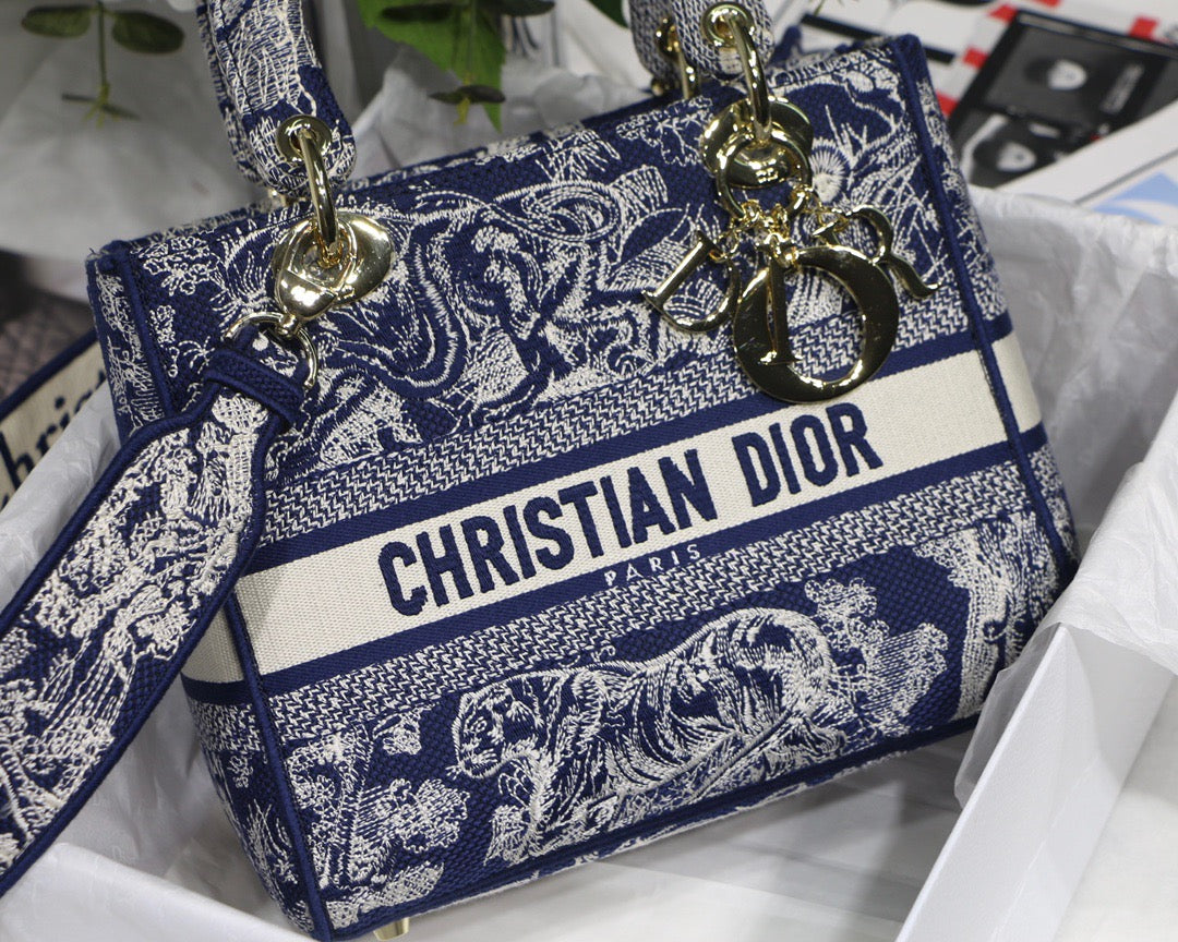 Top Quality MeTop Qualityum Lady D-Lite Bag Blue, For Women, Womens Handbags 24cm/9.5in CD M0565ORGO_M928