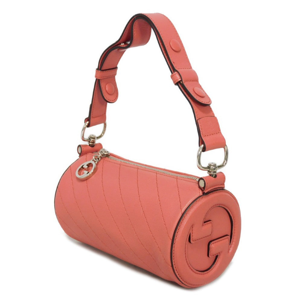 GUCCI Shoulder Bag 760170 AACPY 6701 Calf leather pink GG Charm RFID IC Chip Un d Interlocking G Blondie Mini Bag Women
