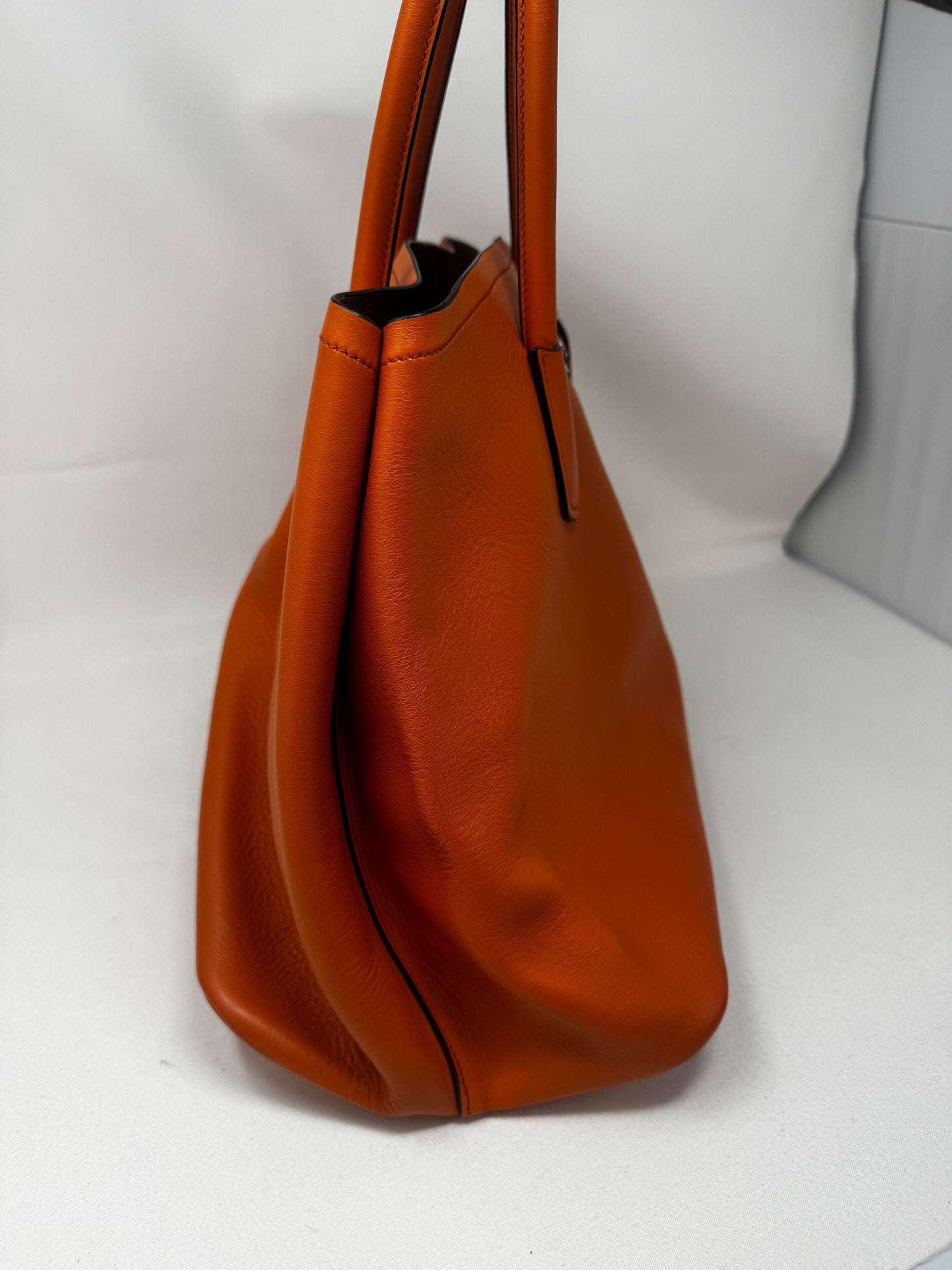 Prada City Calf Double Tote Bag - Orange Totes, Handbags B20-85