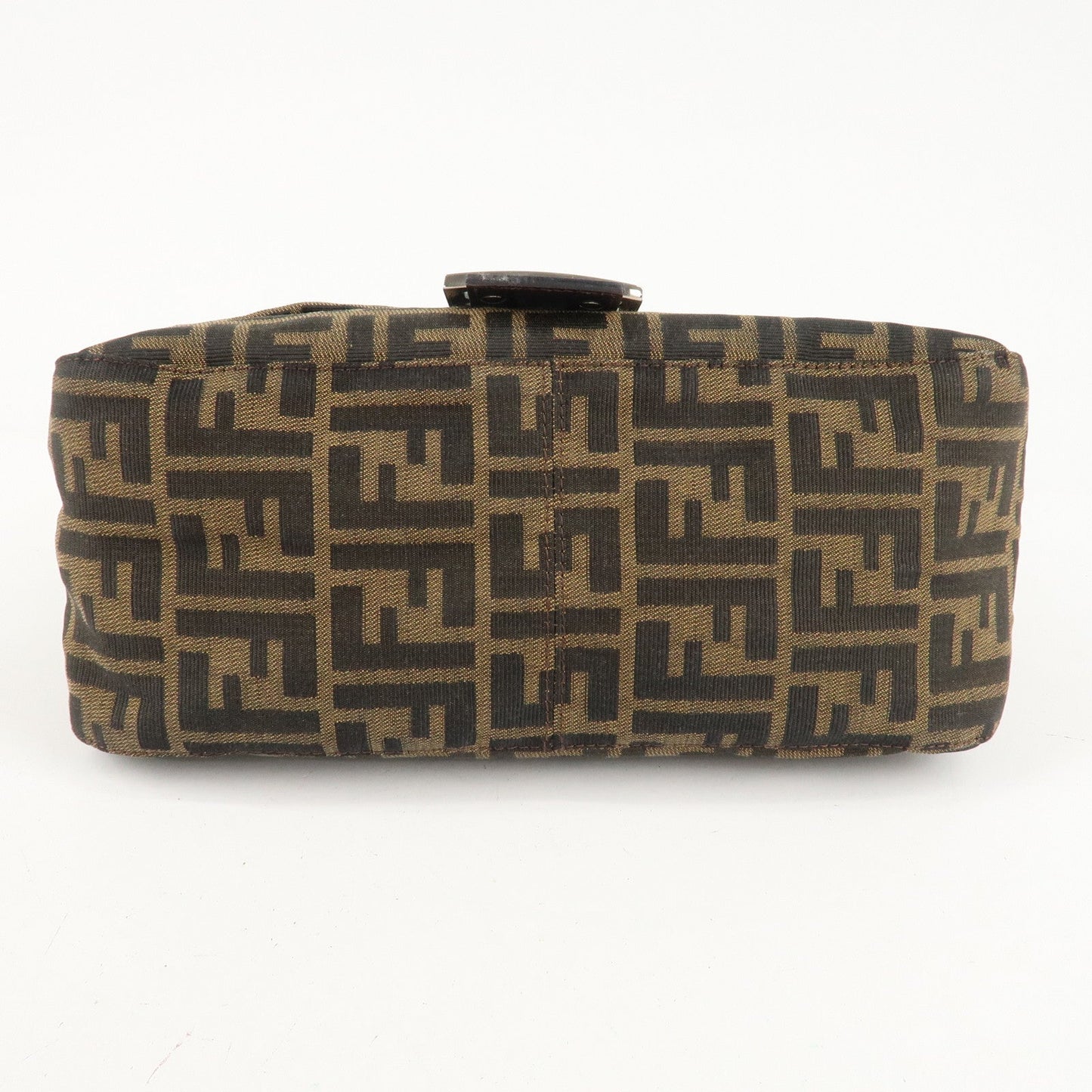 FENDI Mamma Baguette Zucca Canvas Leather Shoulder Bag 26325  d