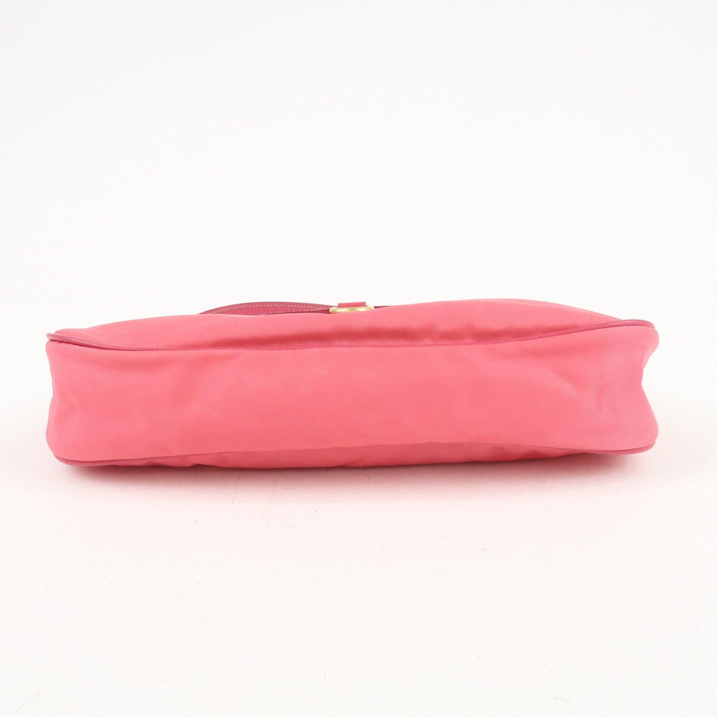 PRADA Nylon Saffiano Leather Shoulder Bag Hand Bag Pink  d